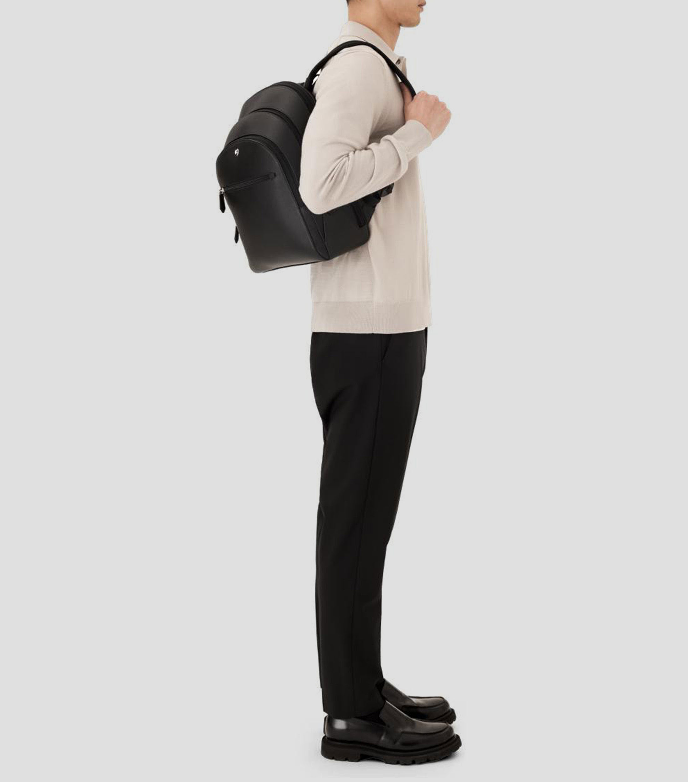 Montblanc Sartorial Mochila mediana 3 compartimentos negra Unisex