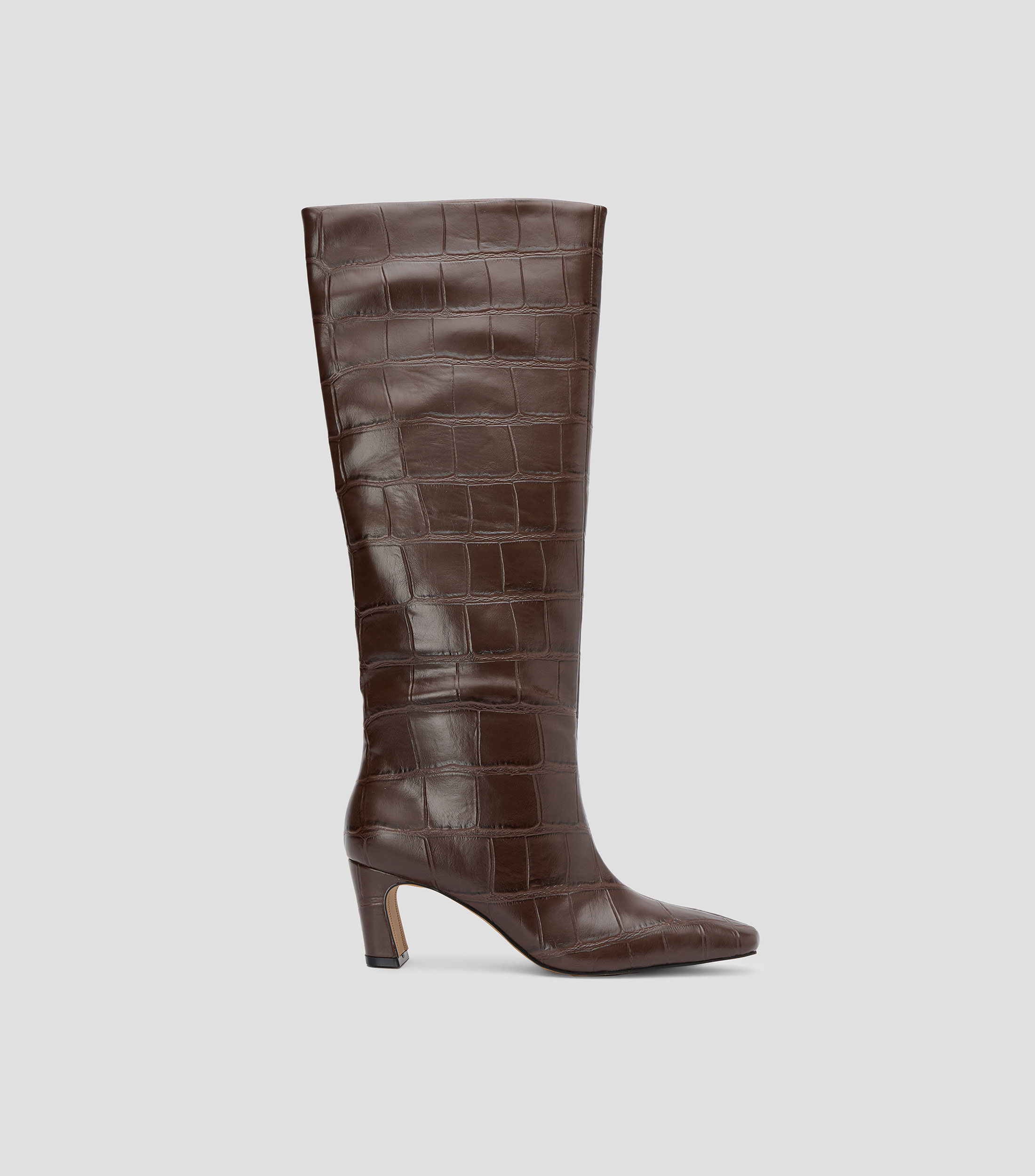 Botas altas con tacón medio y ancho Bethie Mujer