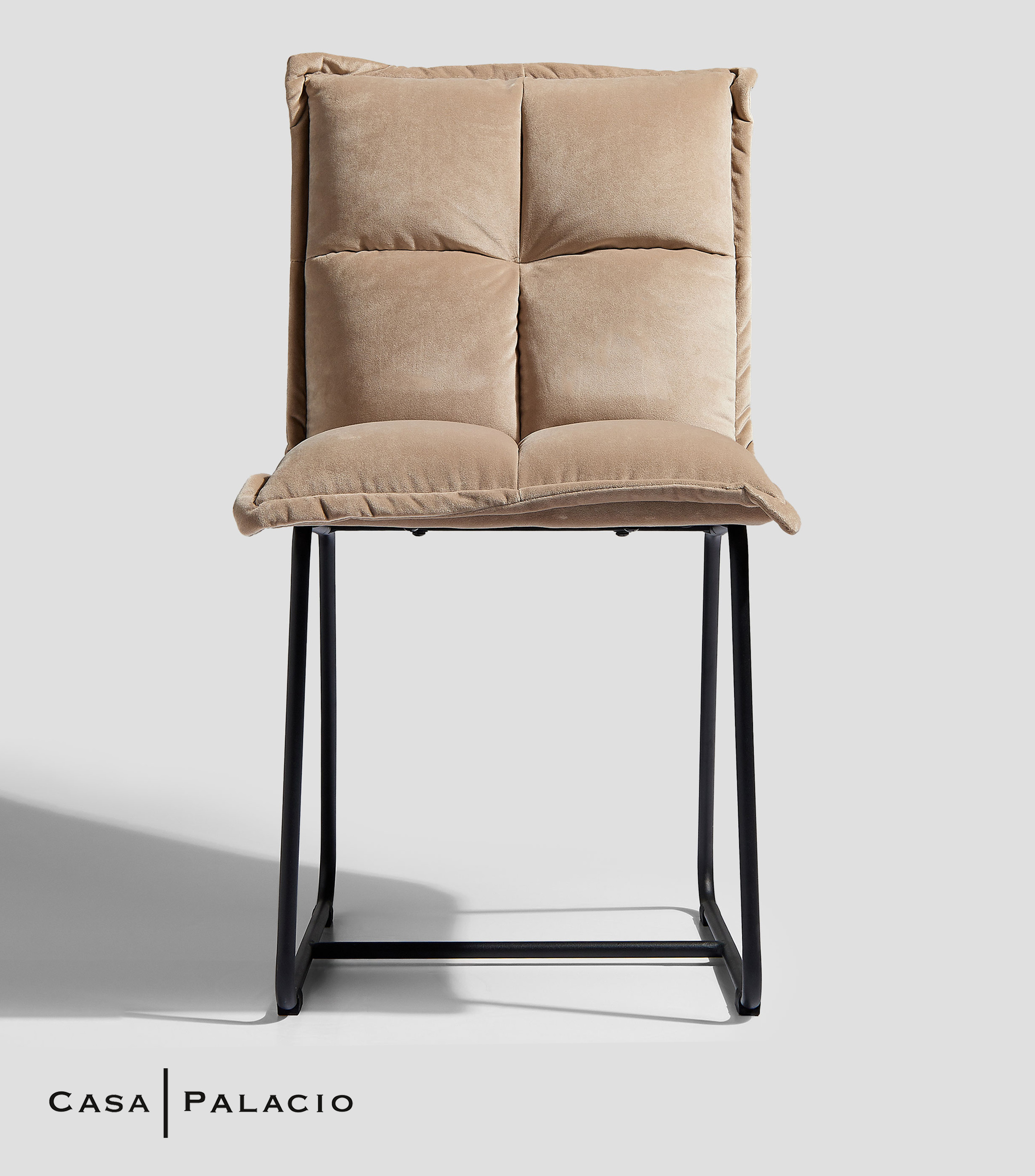 Silla Cloud Terciopelo Beige