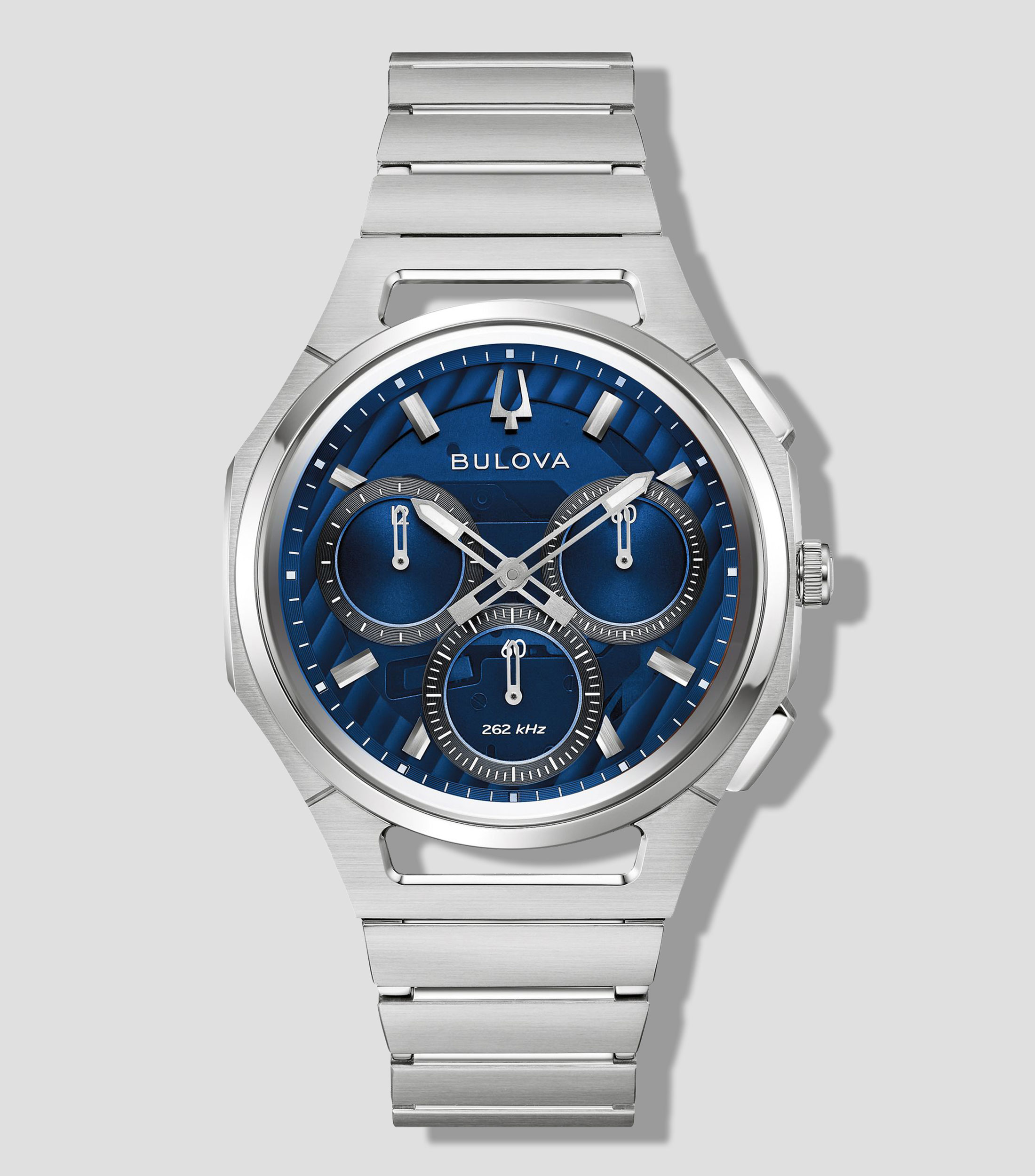 Reloj para hombre Curv Progressive Casual, Plateado