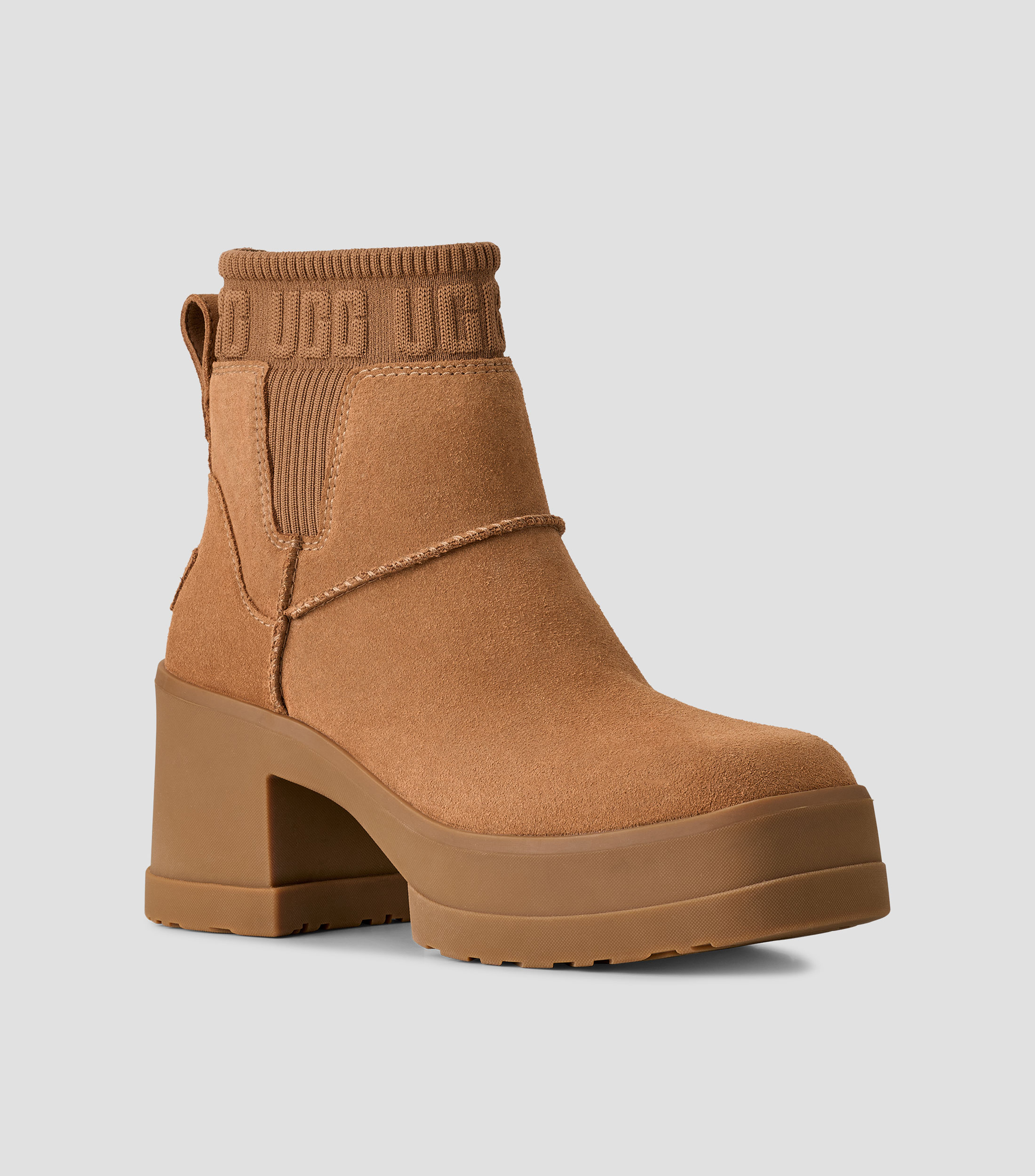 Botas Chelsea medias Moxy con tacon medio ancho Mujer
