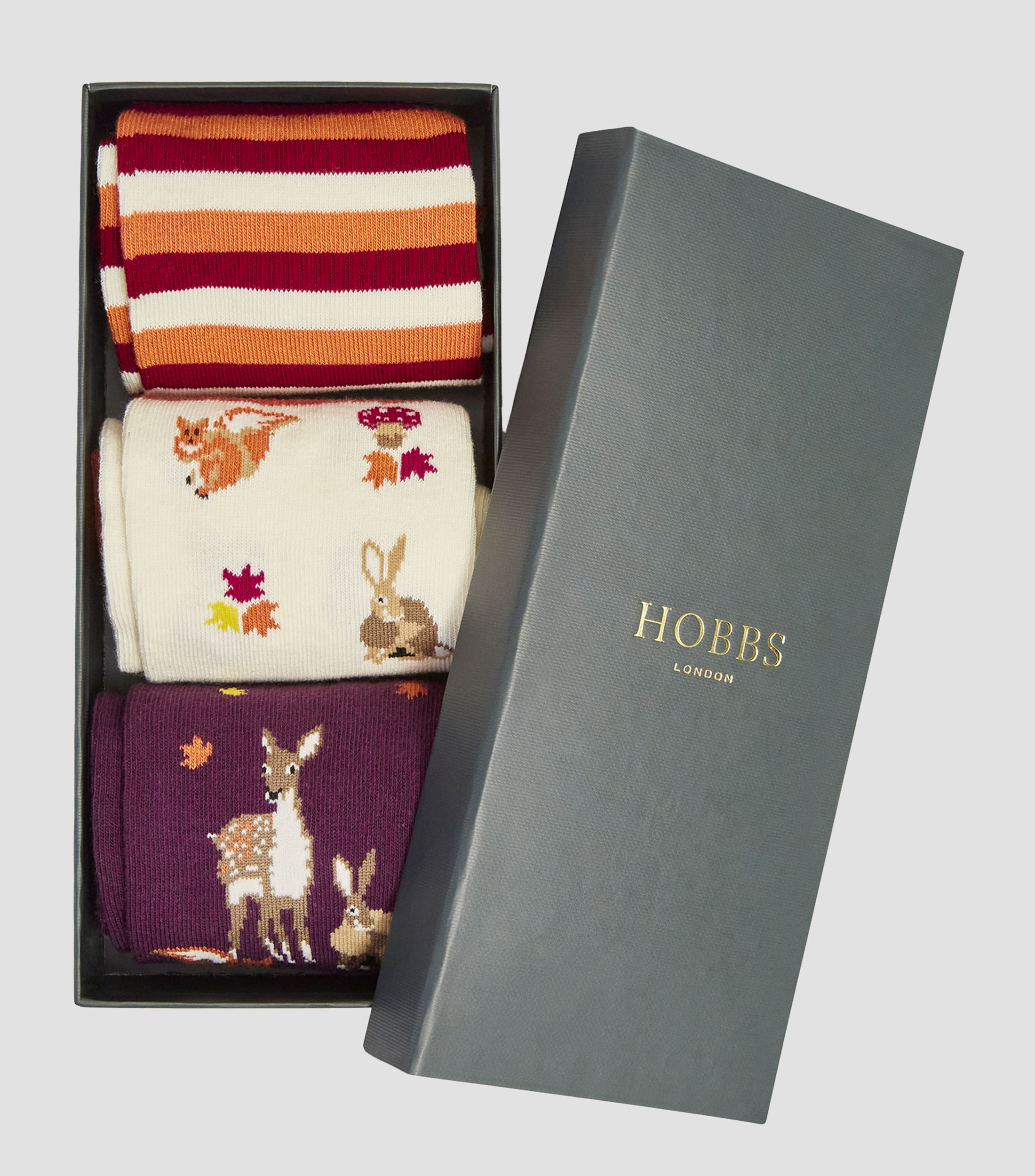 Set 3 calcetines navideños Mujer
