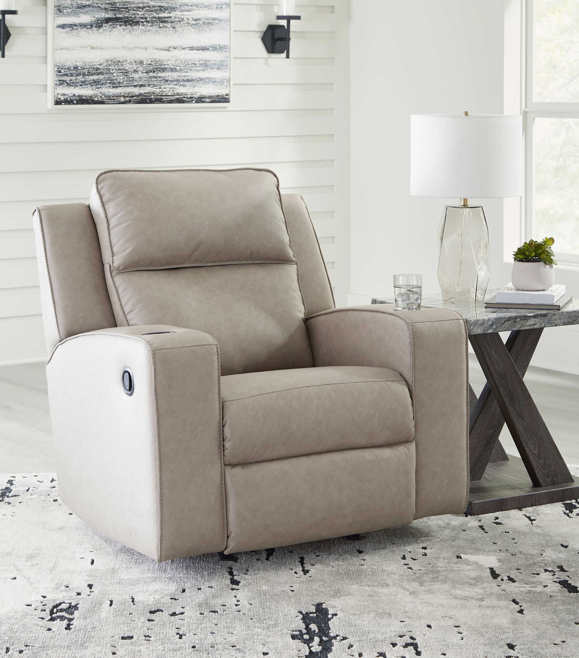 Sillón reclinable Lokani beige