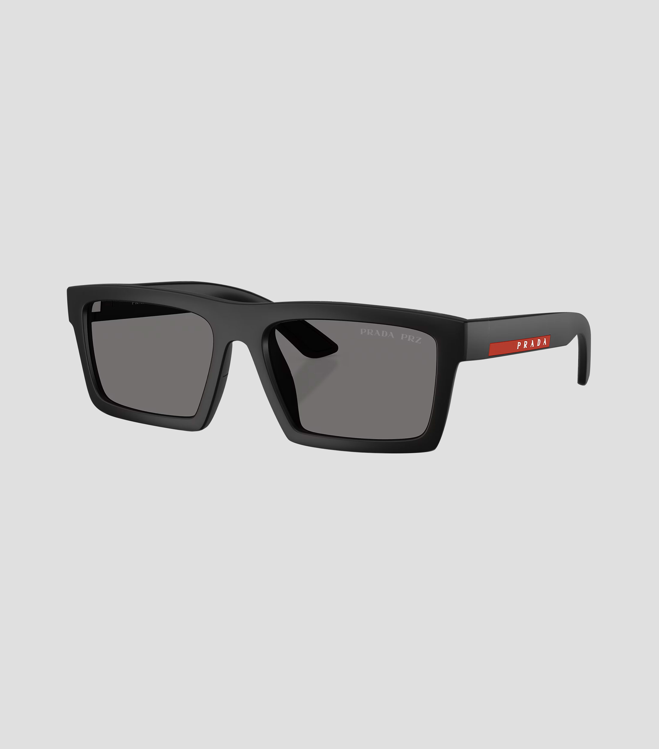 Lentes de sol rectangulares Linea Rossa negro mate Hombre