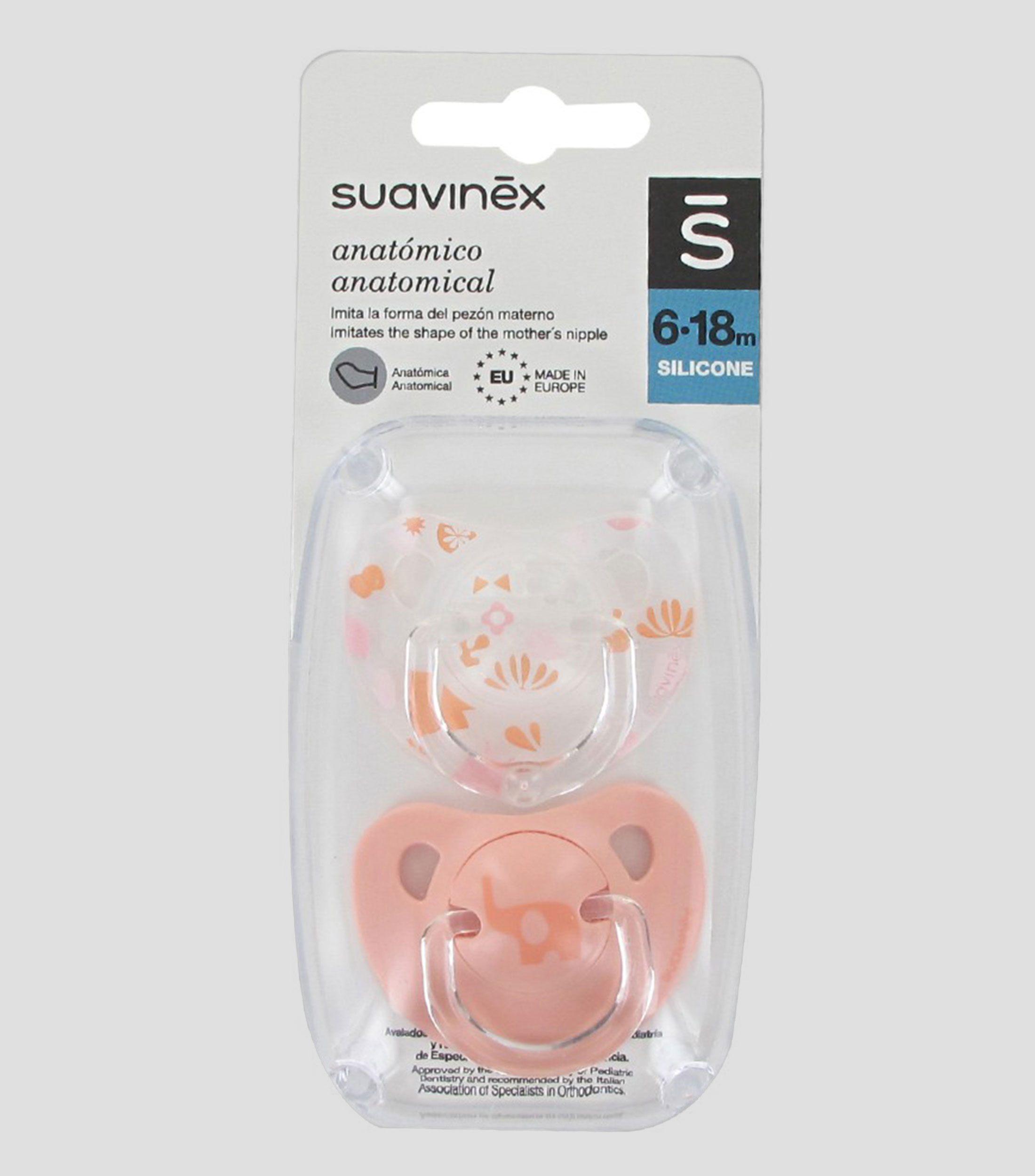 Set de 2 Chupones 6-18 Meses