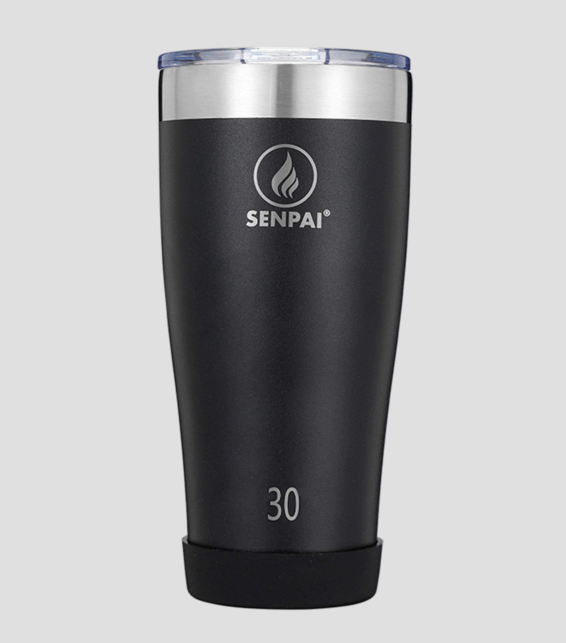 Senpai Vaso Con Tapa Negro 887Ml
