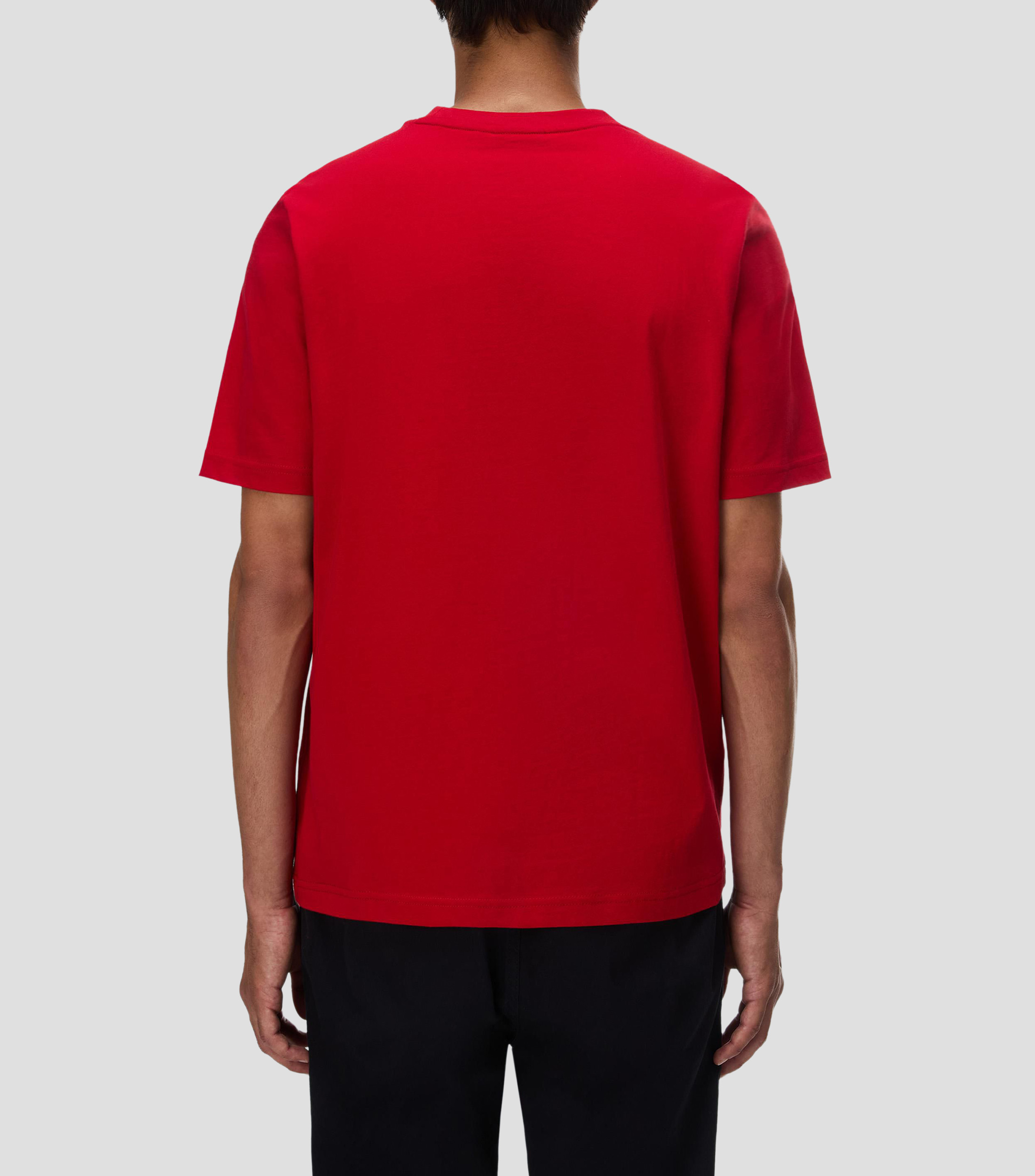 Playera cuello redondo manga corta estampada Hombre