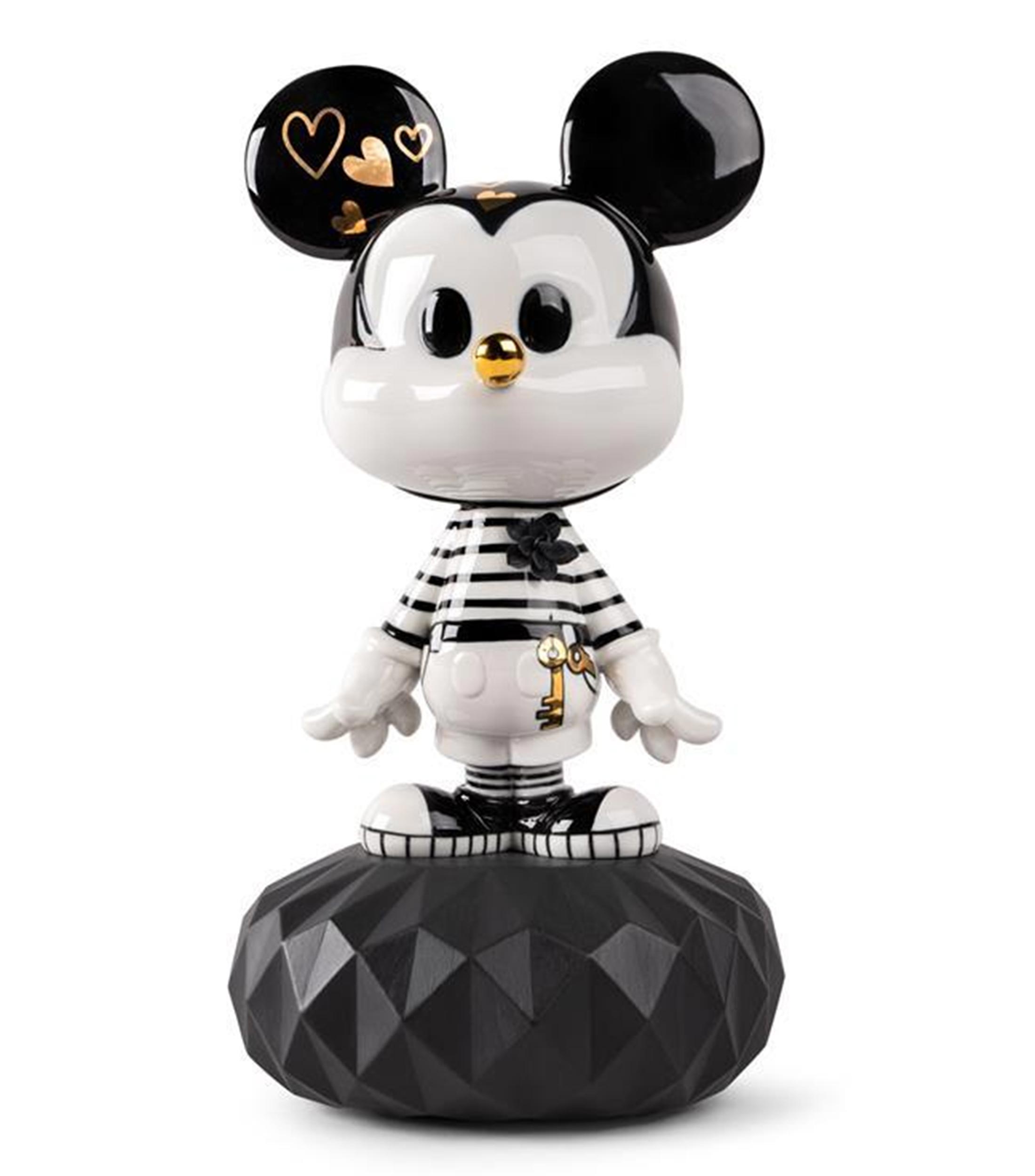 Figura decorativa Mickey In Black And White en porcelana
