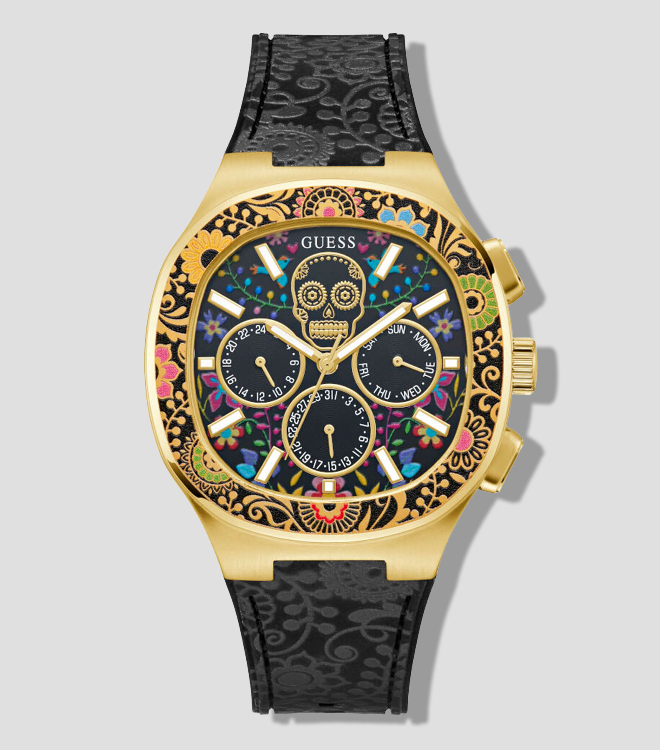 Reloj para Hombre Casual Dorado, Negro