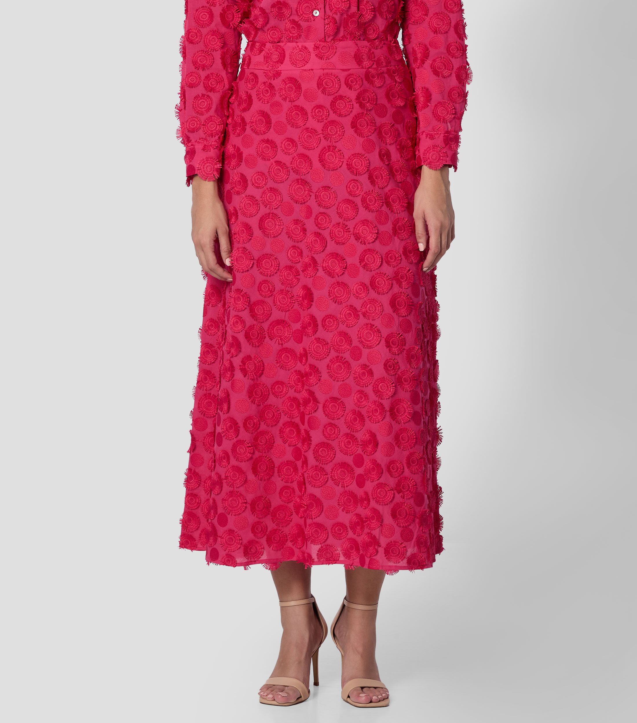 Falda Midi de Corte quotAquot con Bordado Mujer