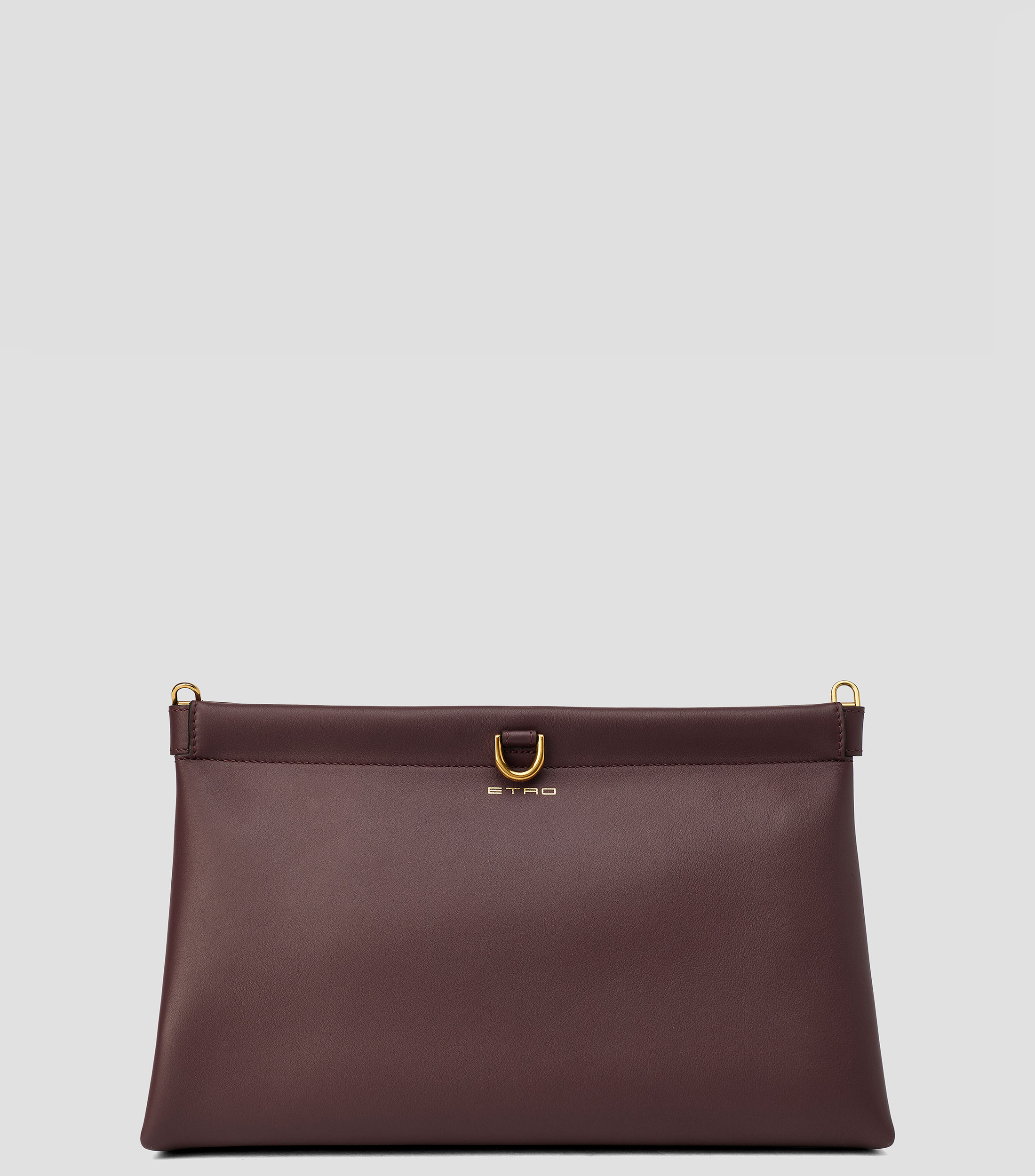 Bolsa Clutch en piel vacuna Talk lisa Mujer