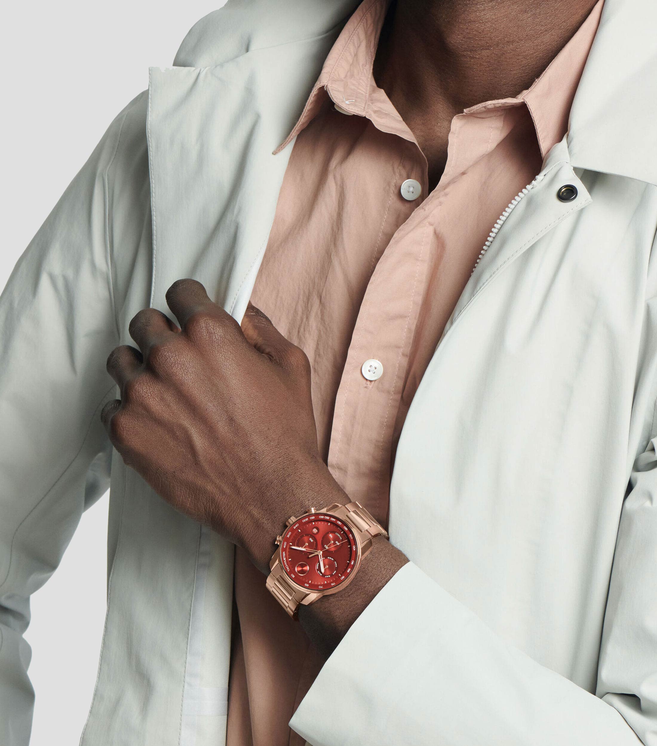 Reloj para Hombre Bold, Deportivo, Bronce, Rojo