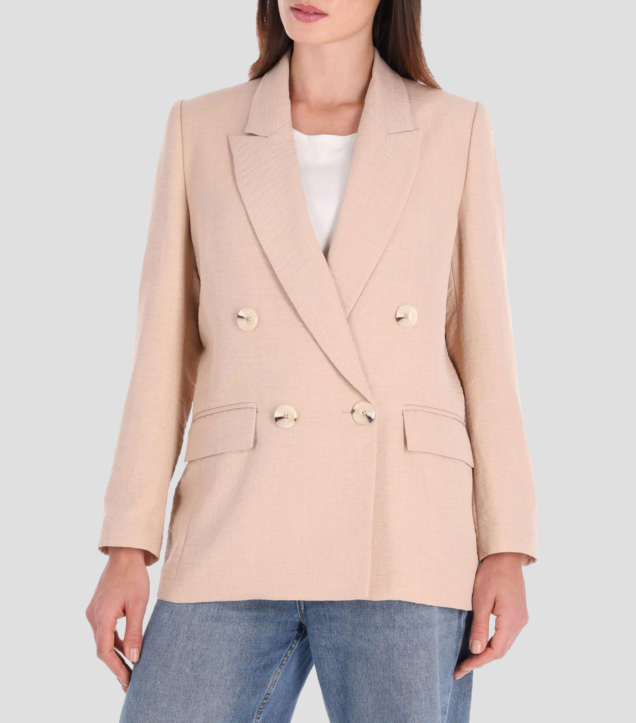 Saco petite liso Mujer