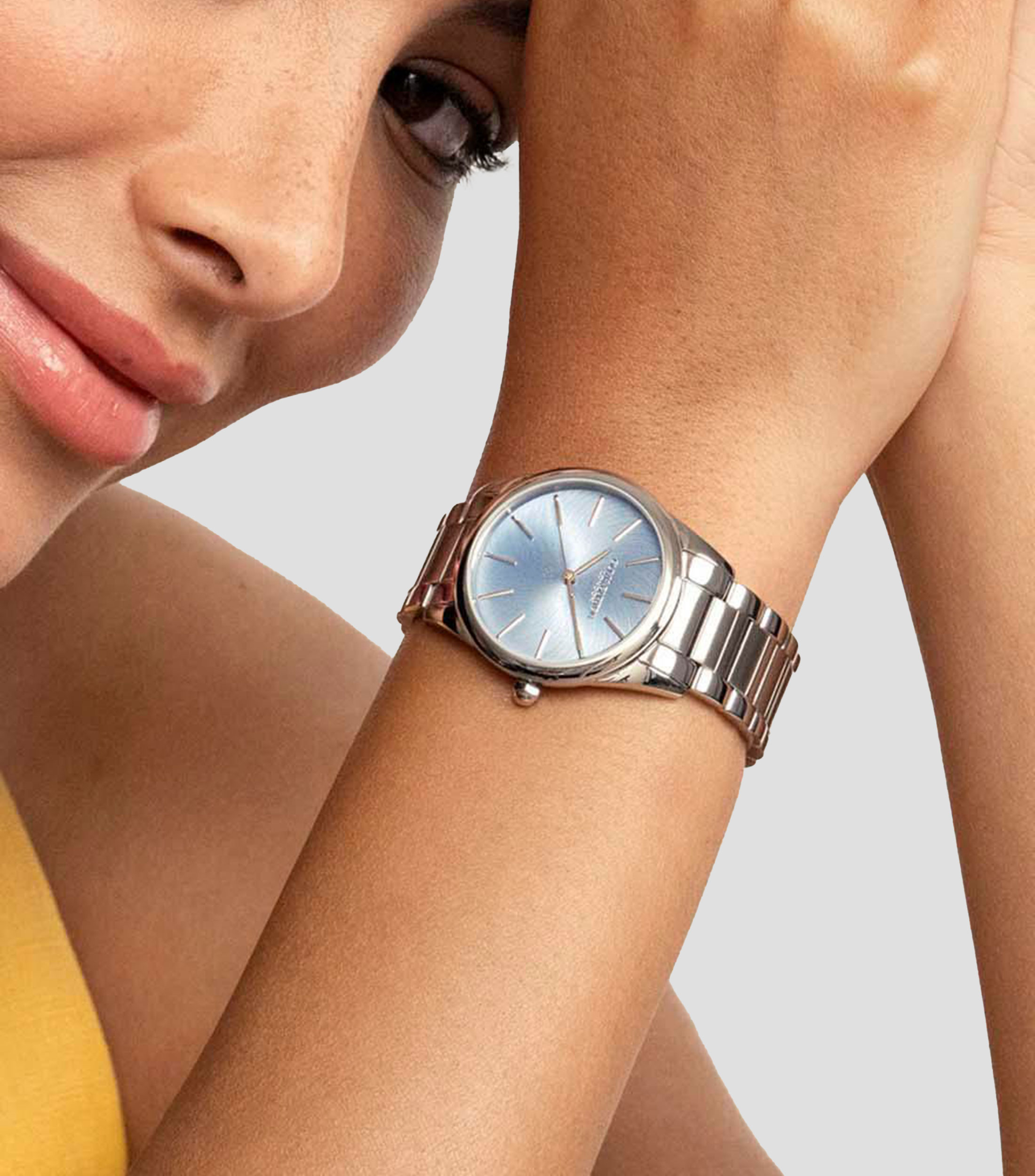 Reloj para Mujer Intensity Casual Azul, Plateado