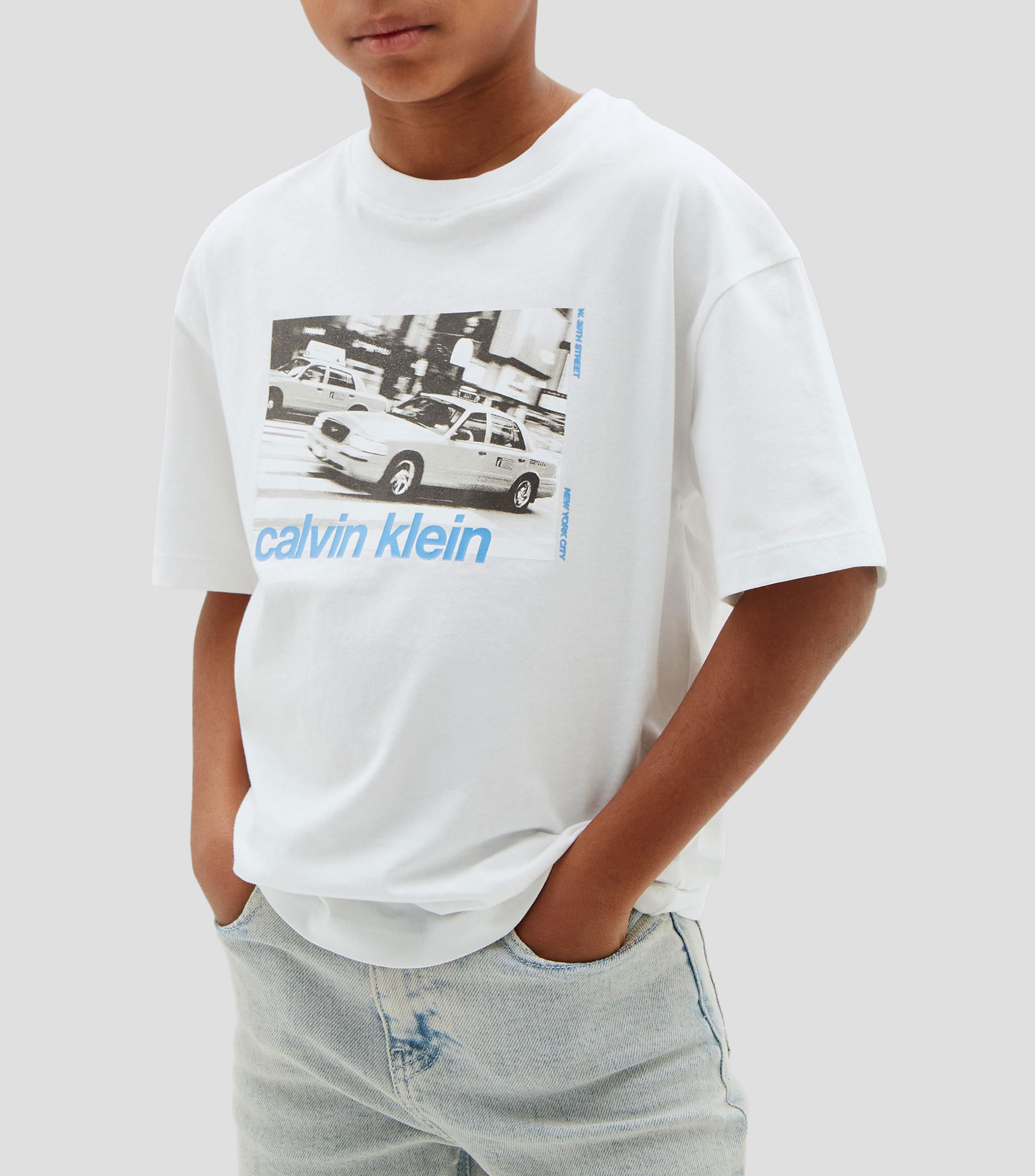 Playera cuello redondo manga corta estampado Niños