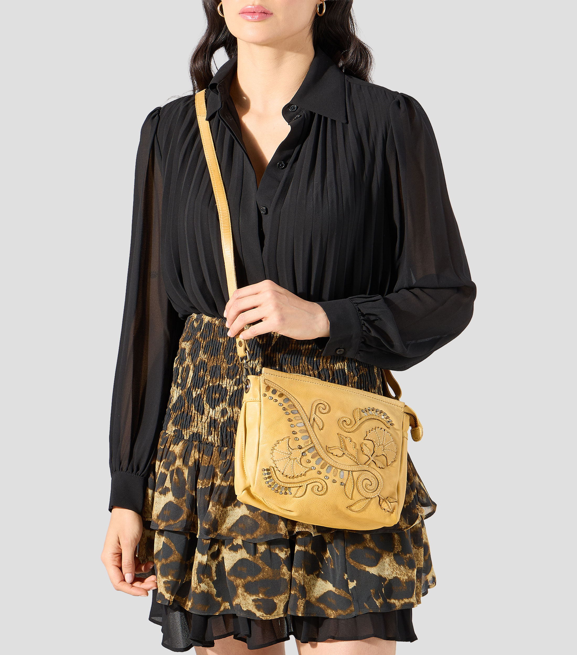 Bolsa Crossbody en piel Mujer
