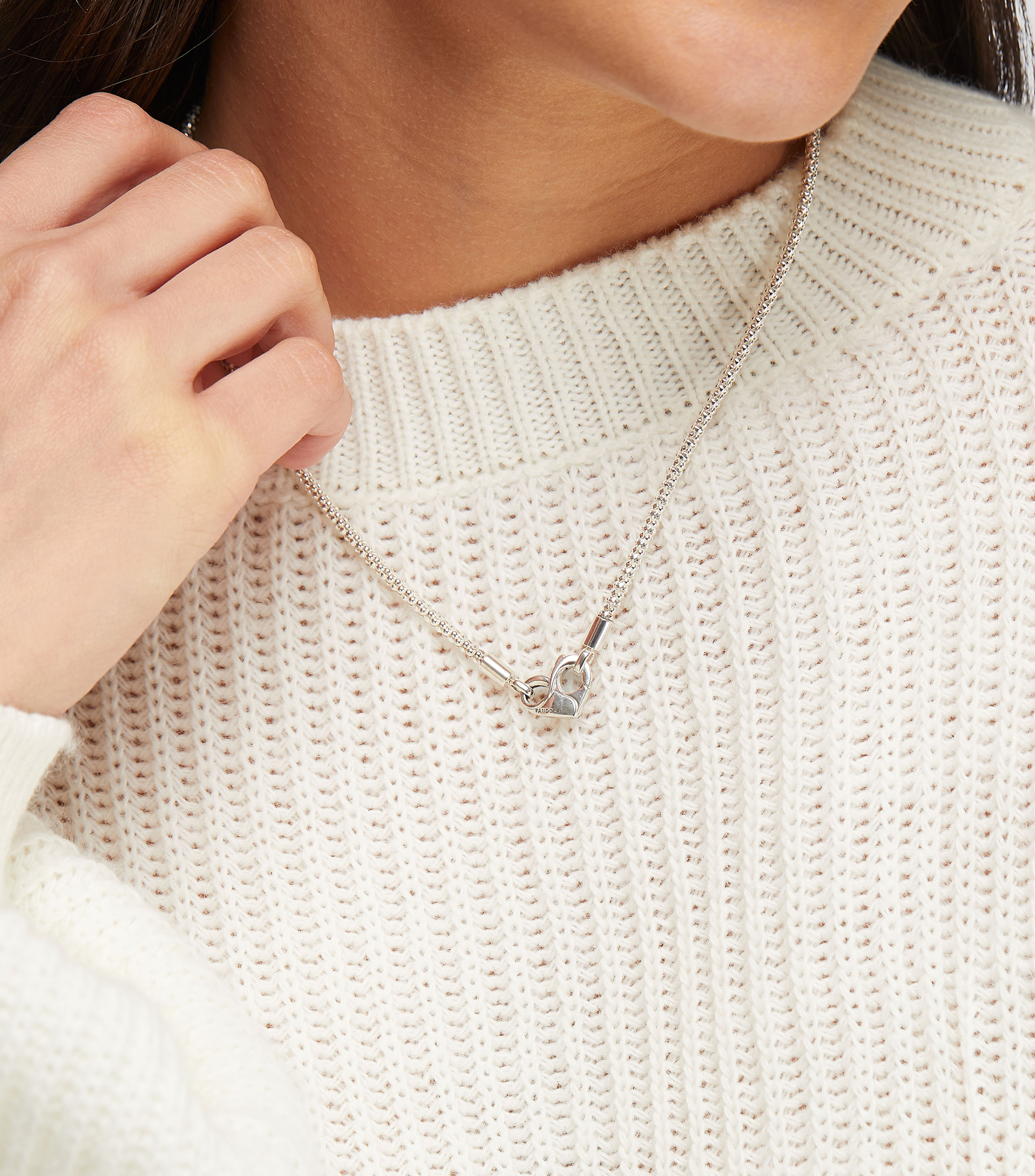 Collar en Plata Studded Mujer