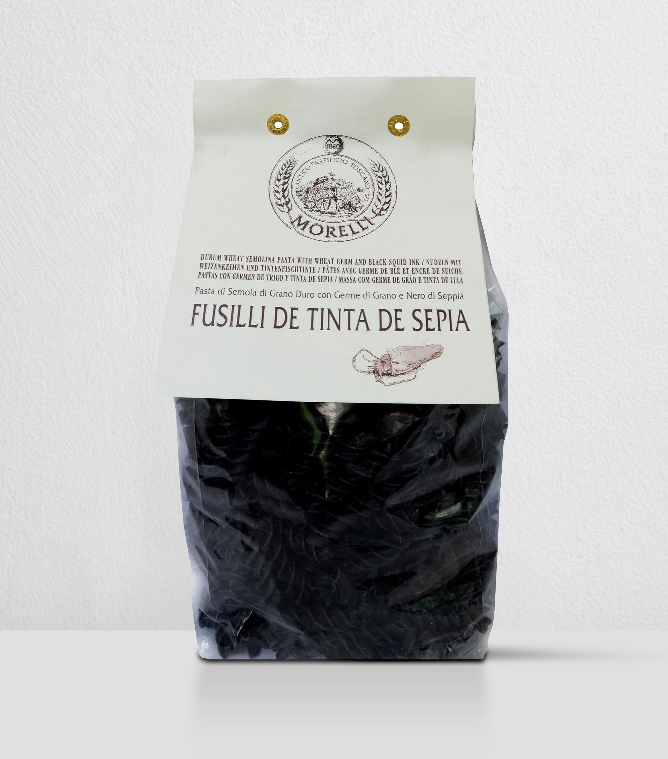 Fusilli de tinta de Sepia, 500 g