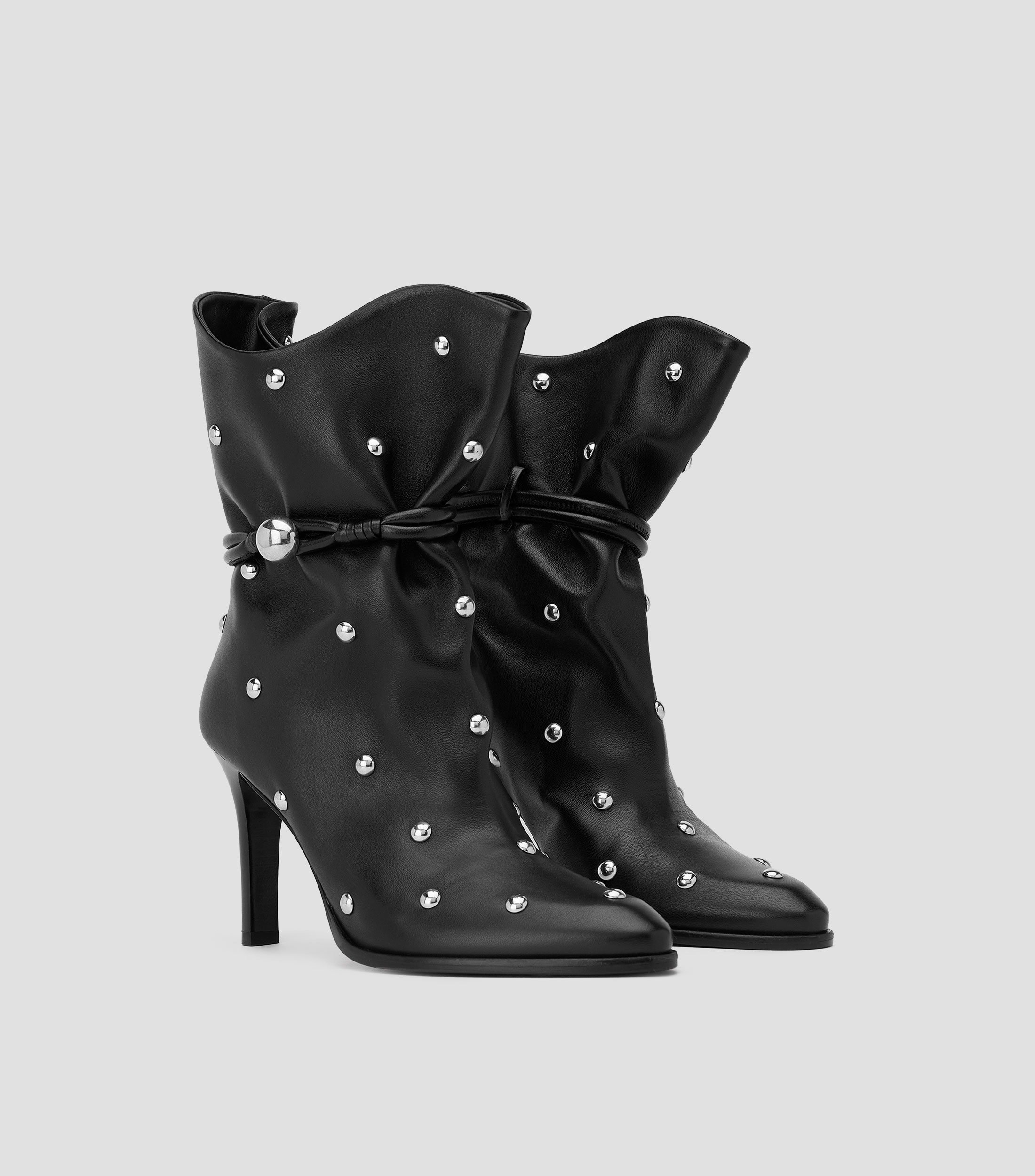 Botas Medias con tacón delgado de 9 cm Mujer