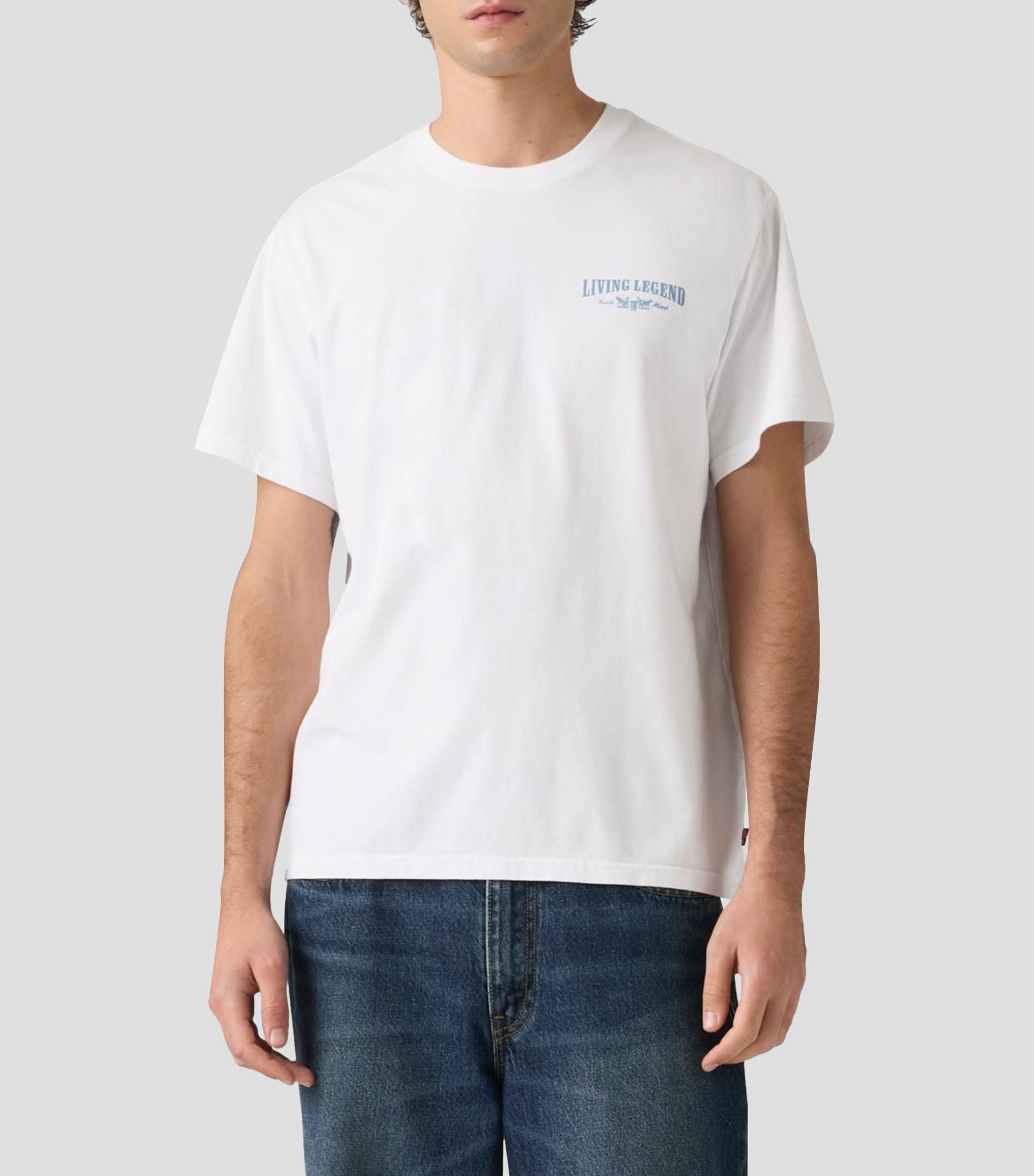 Playera cuello redondo manga corta estampada Hombre