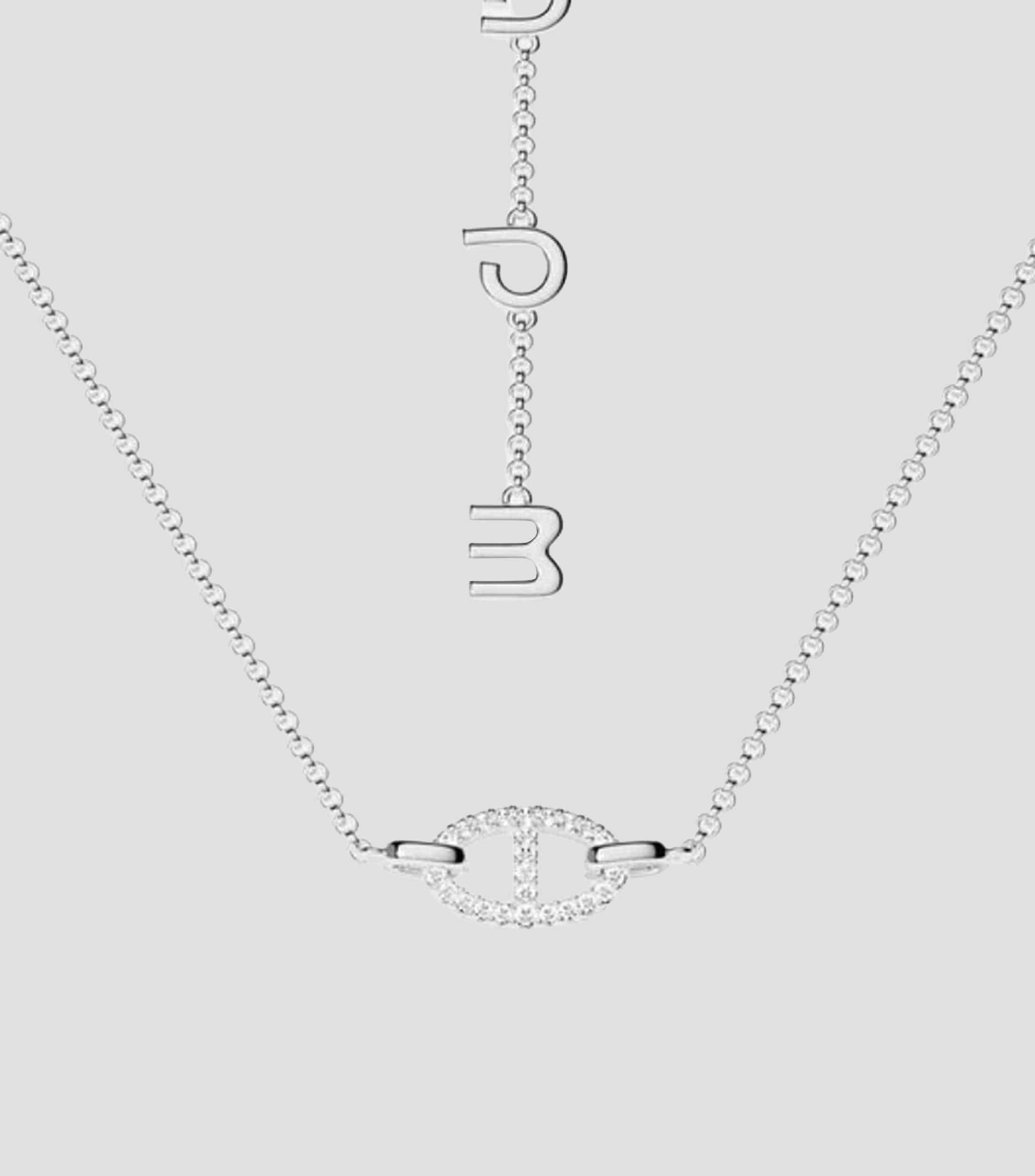 Collar Ychat Club Maille Marine con circonitas Mujer