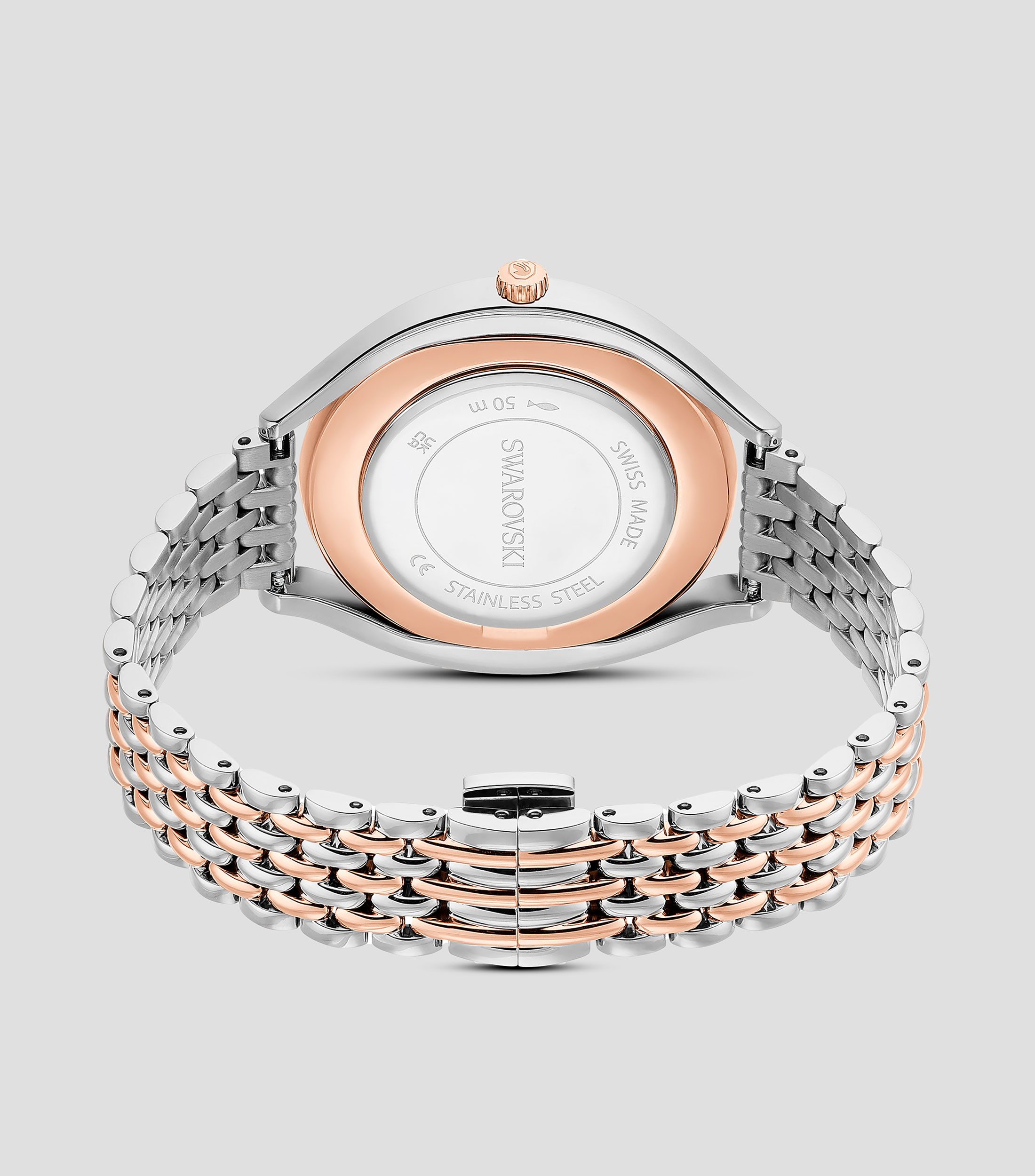 Reloj para mujer Crystalline Casual Plateado, Oro rosado