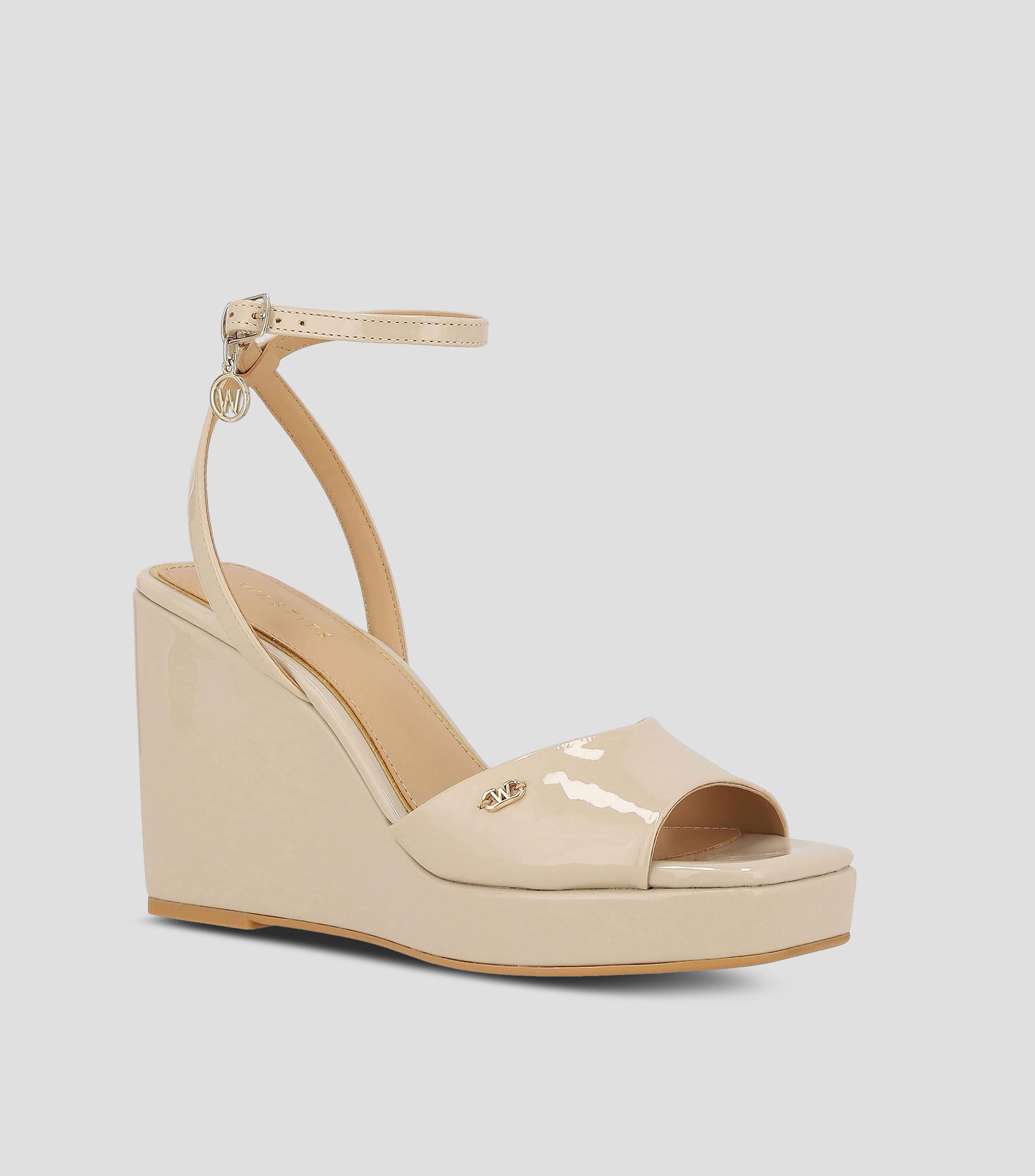 Sandalias casuales tacón alto ancho Mujer