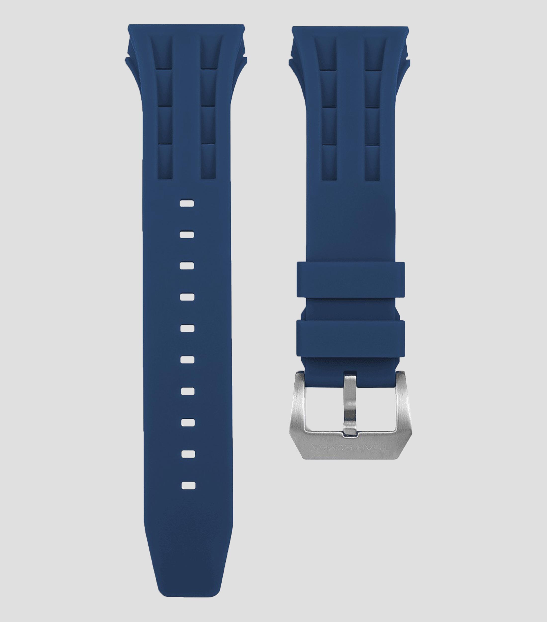 Extensible para reloj Atómica en caucho fluoro azul