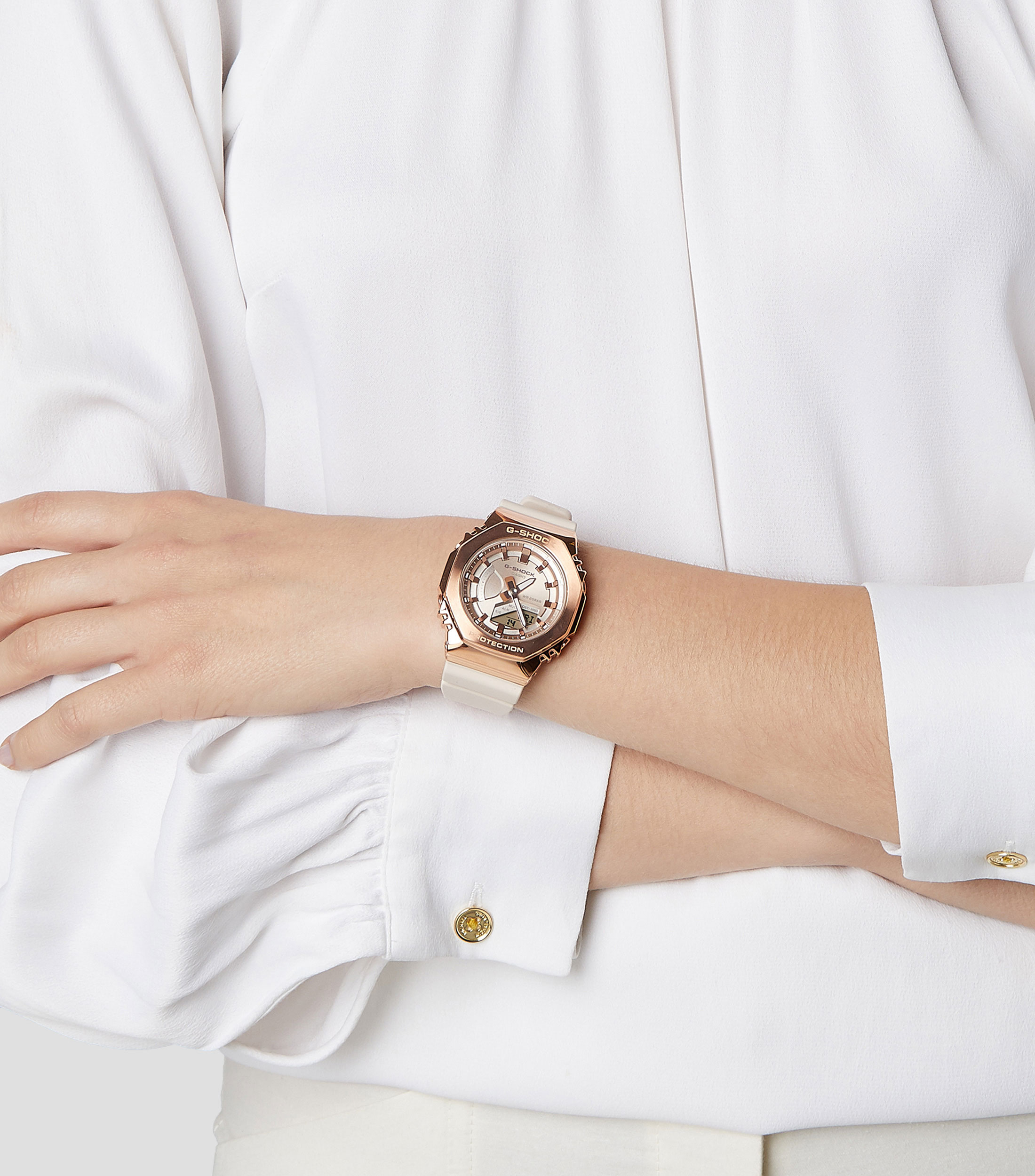 Reloj para mujer GM-S2100 Casual, Oro rosa