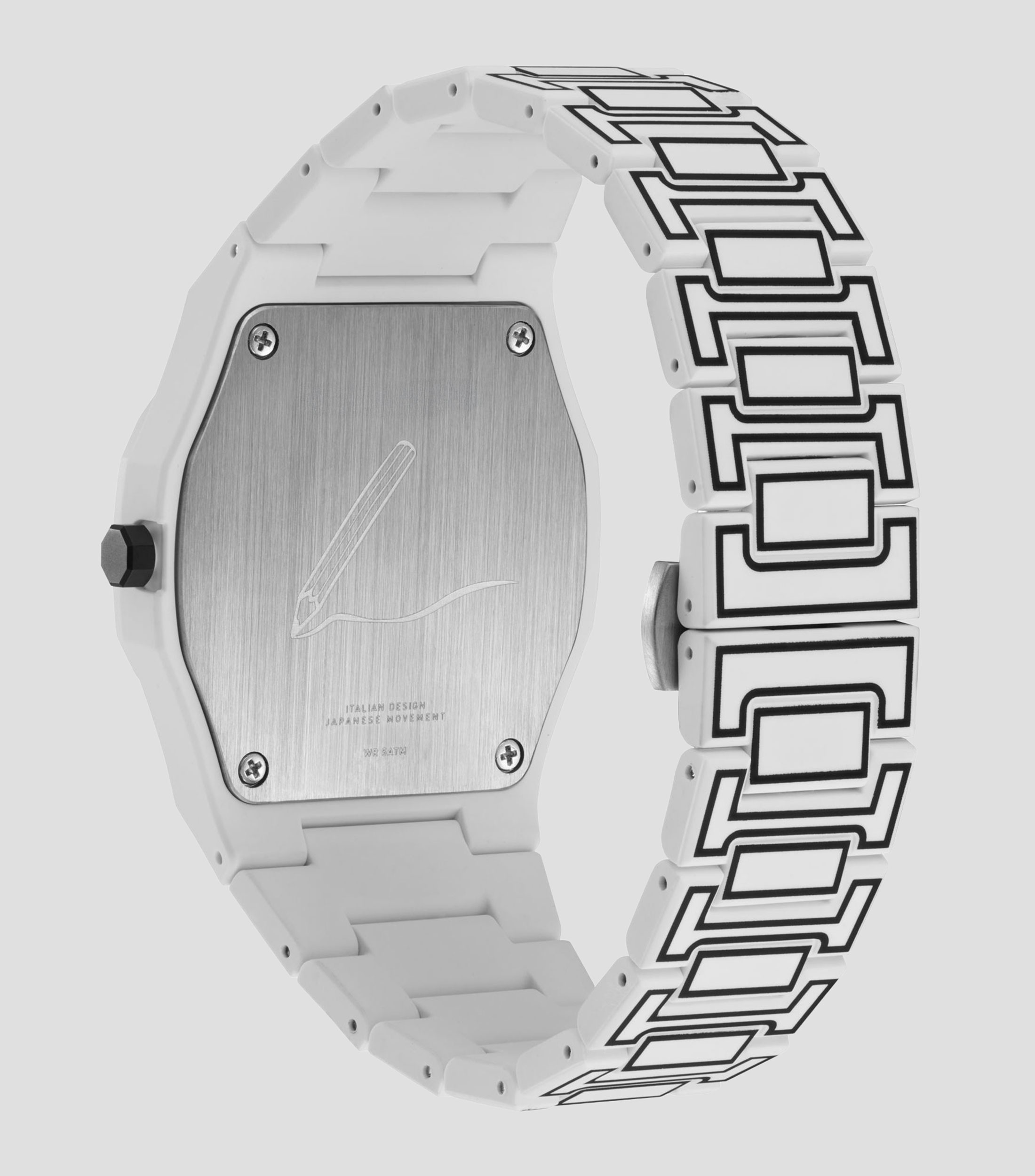 Reloj para hombre White Sketch Polycarbon Edición Especial Blanco