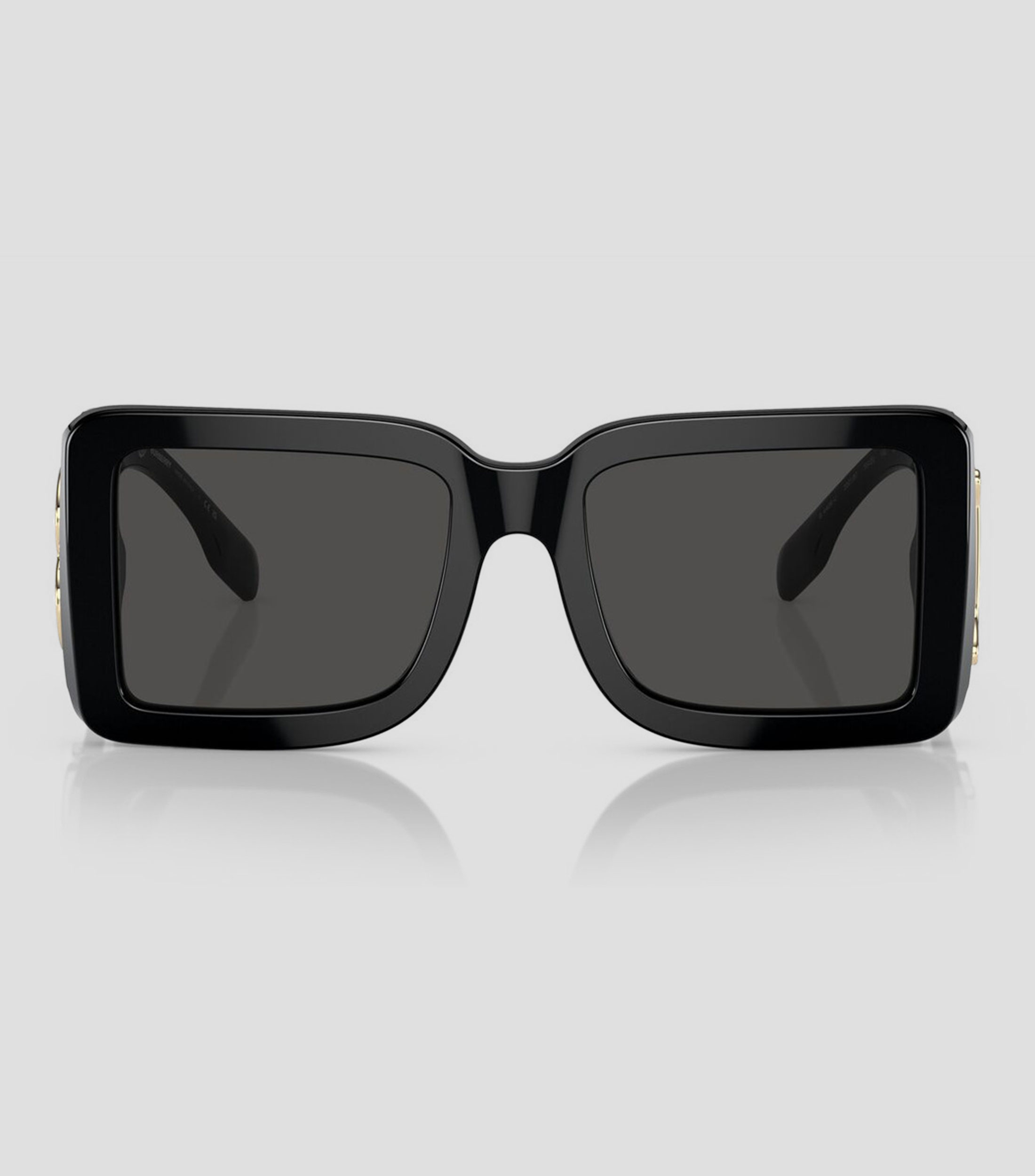 Lentes de sol cuadrados negros Mujer