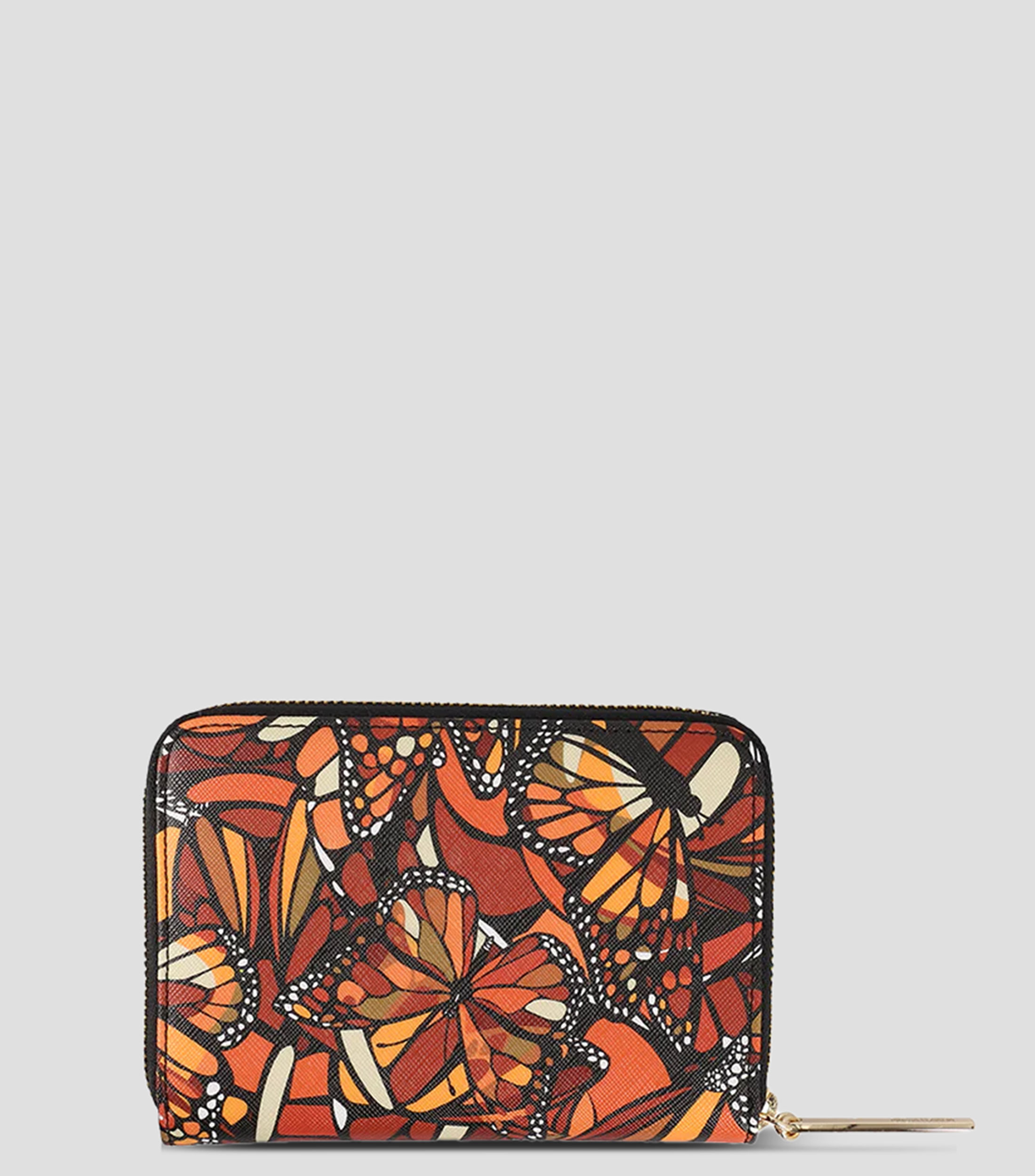 Cartera naranja con mariposas Mujer