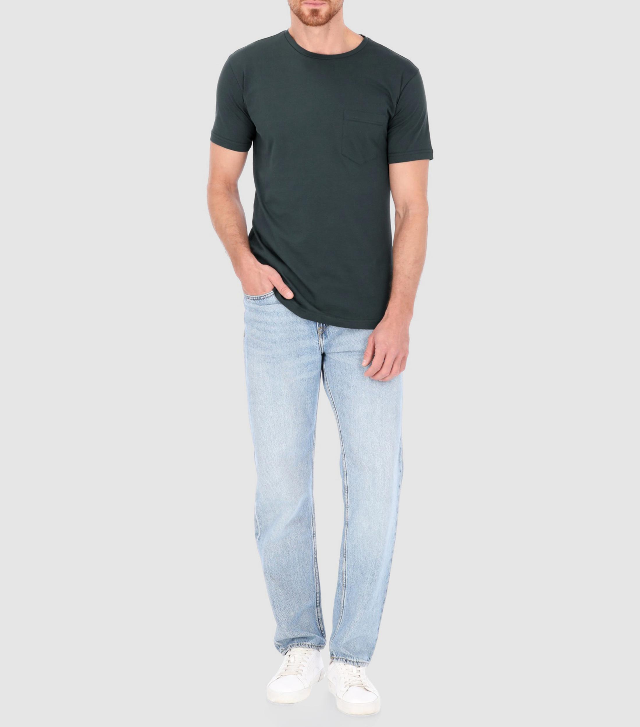 Playera de cuello redondo con manga corta Hombre