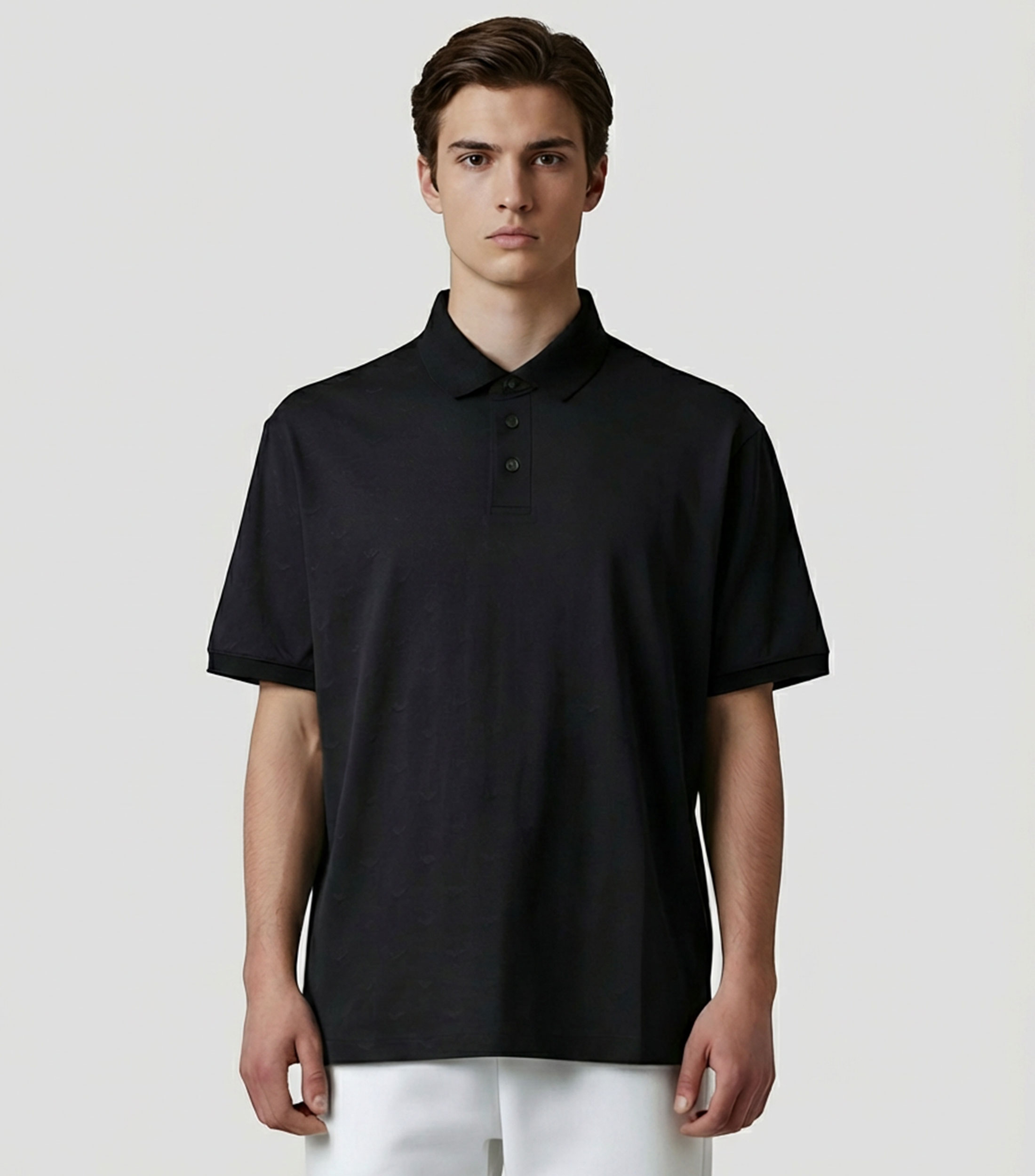 Playera tipo polo manga corta fantasía Hombre