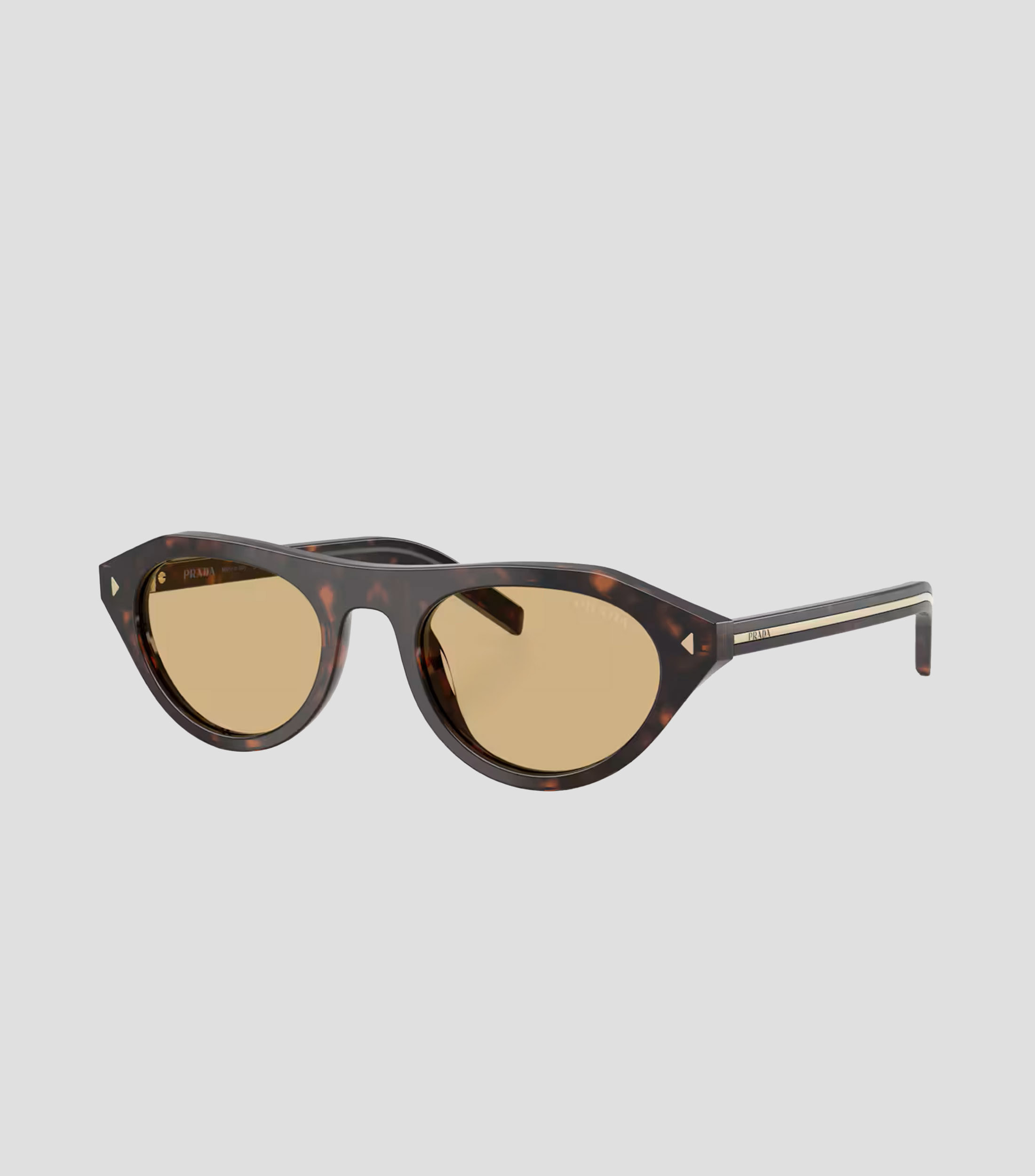 Lentes de sol Prada ovalados carey Mujer
