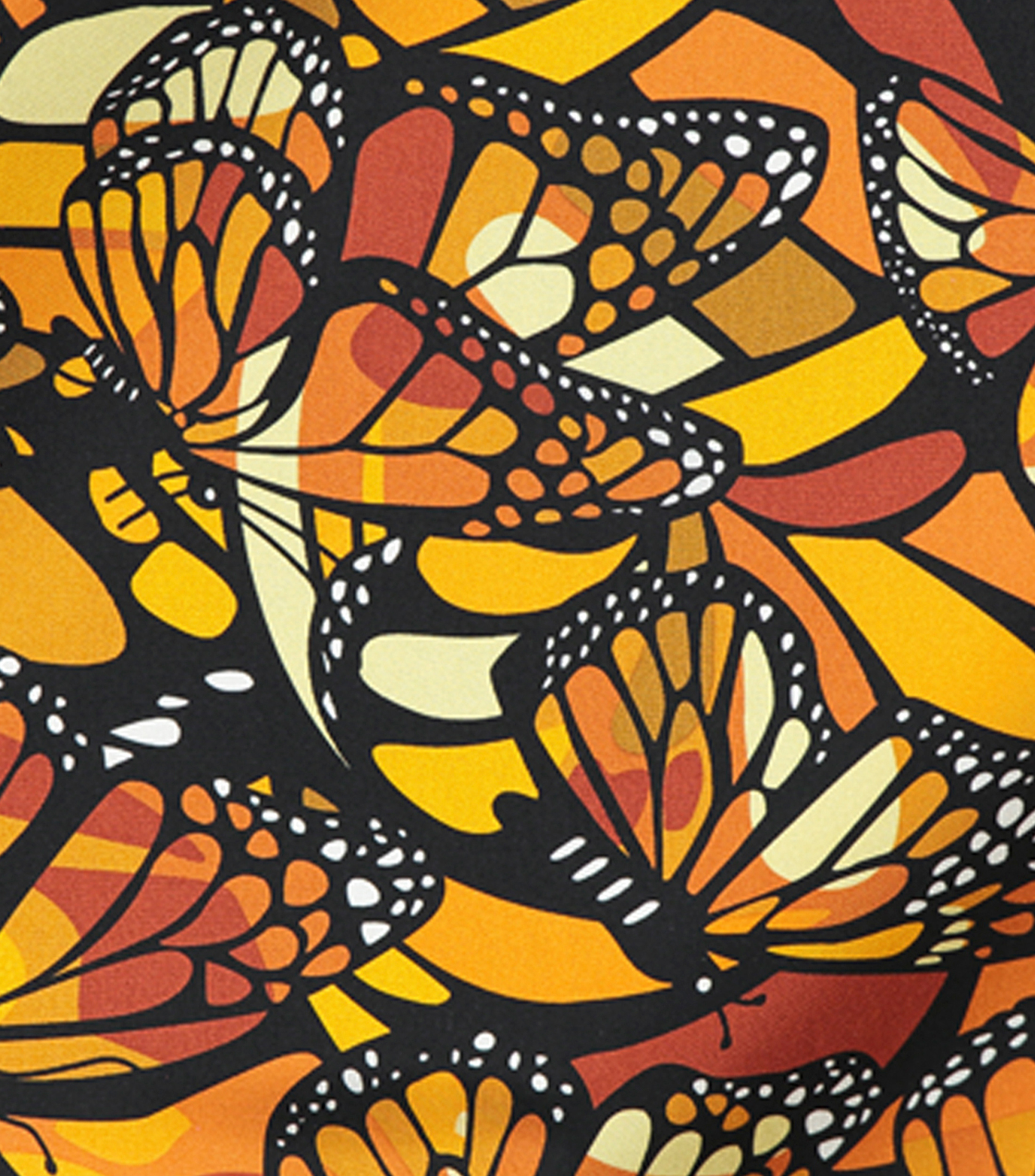 Mascada multicolor con mariposas Mujer