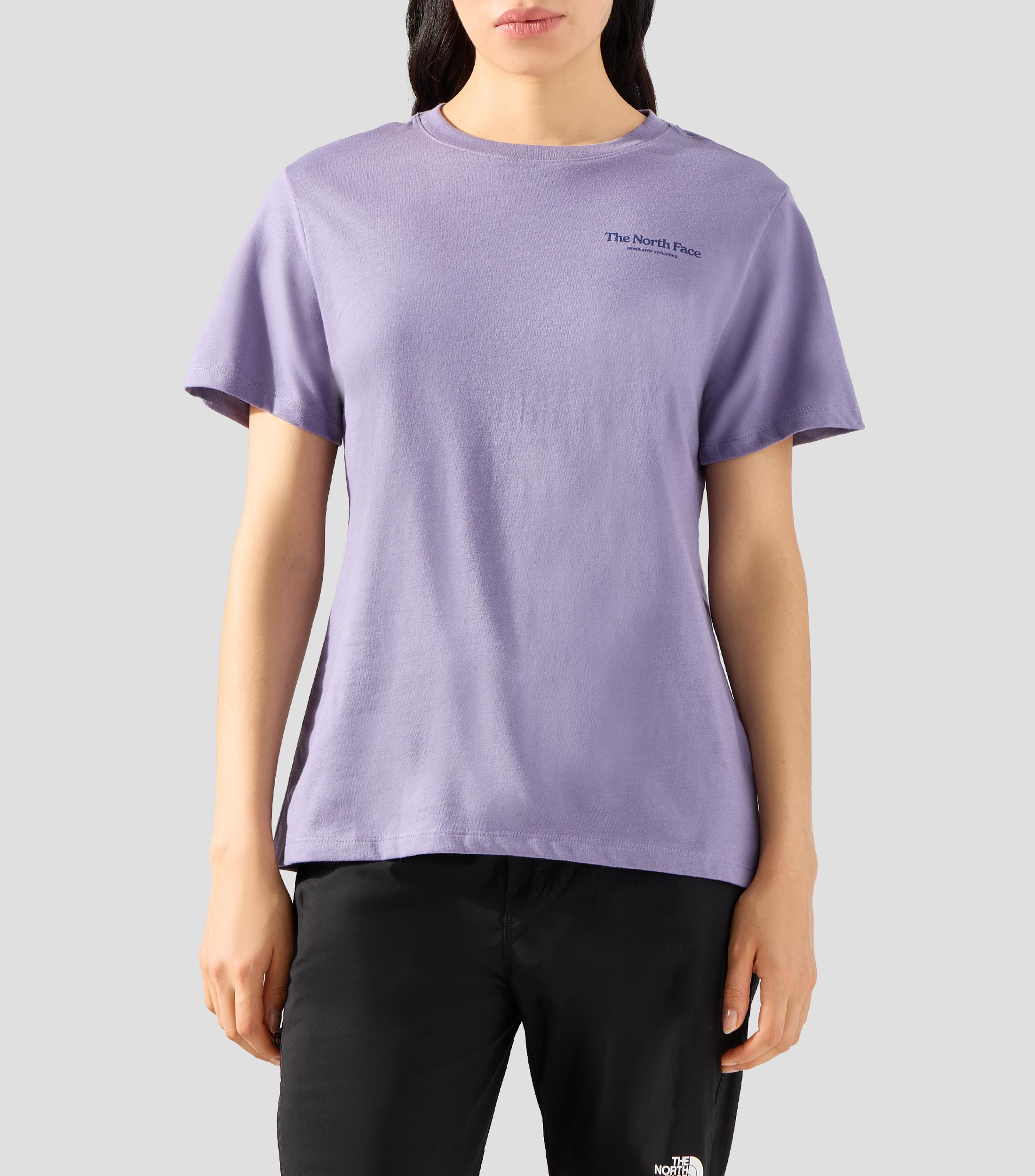 Playera cuello redondo manga corta estampada Monte Mujer