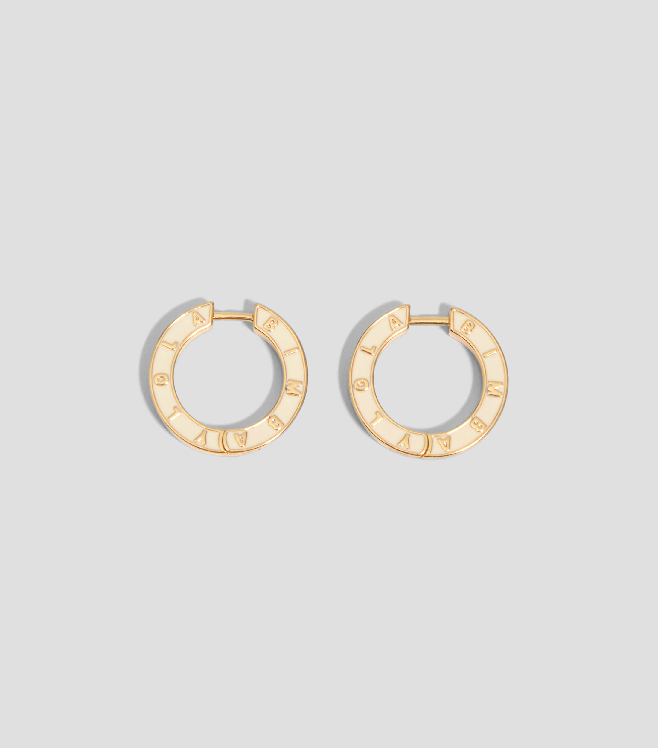 Aretes aro logo Mujer