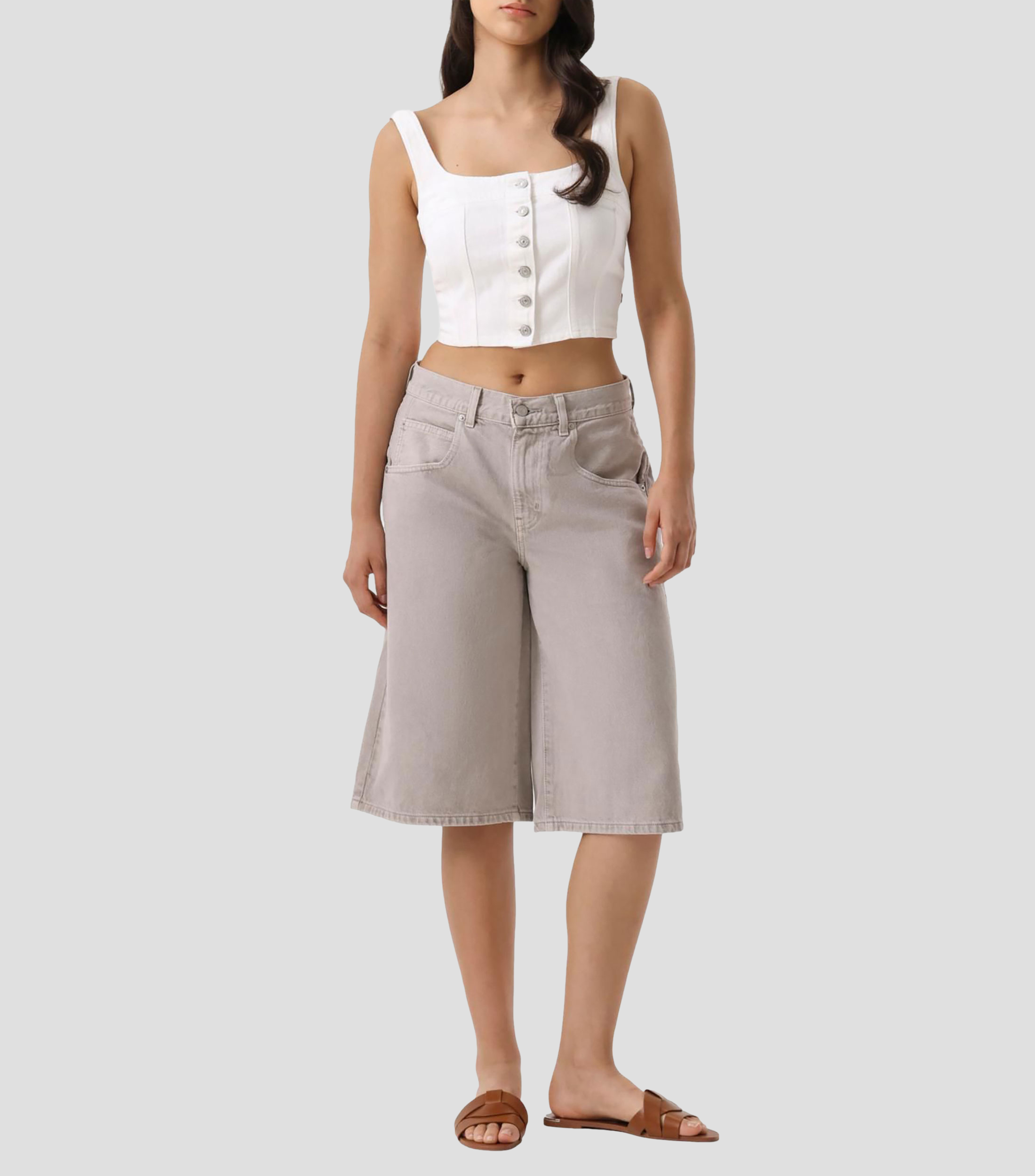 Short sólido Mujer