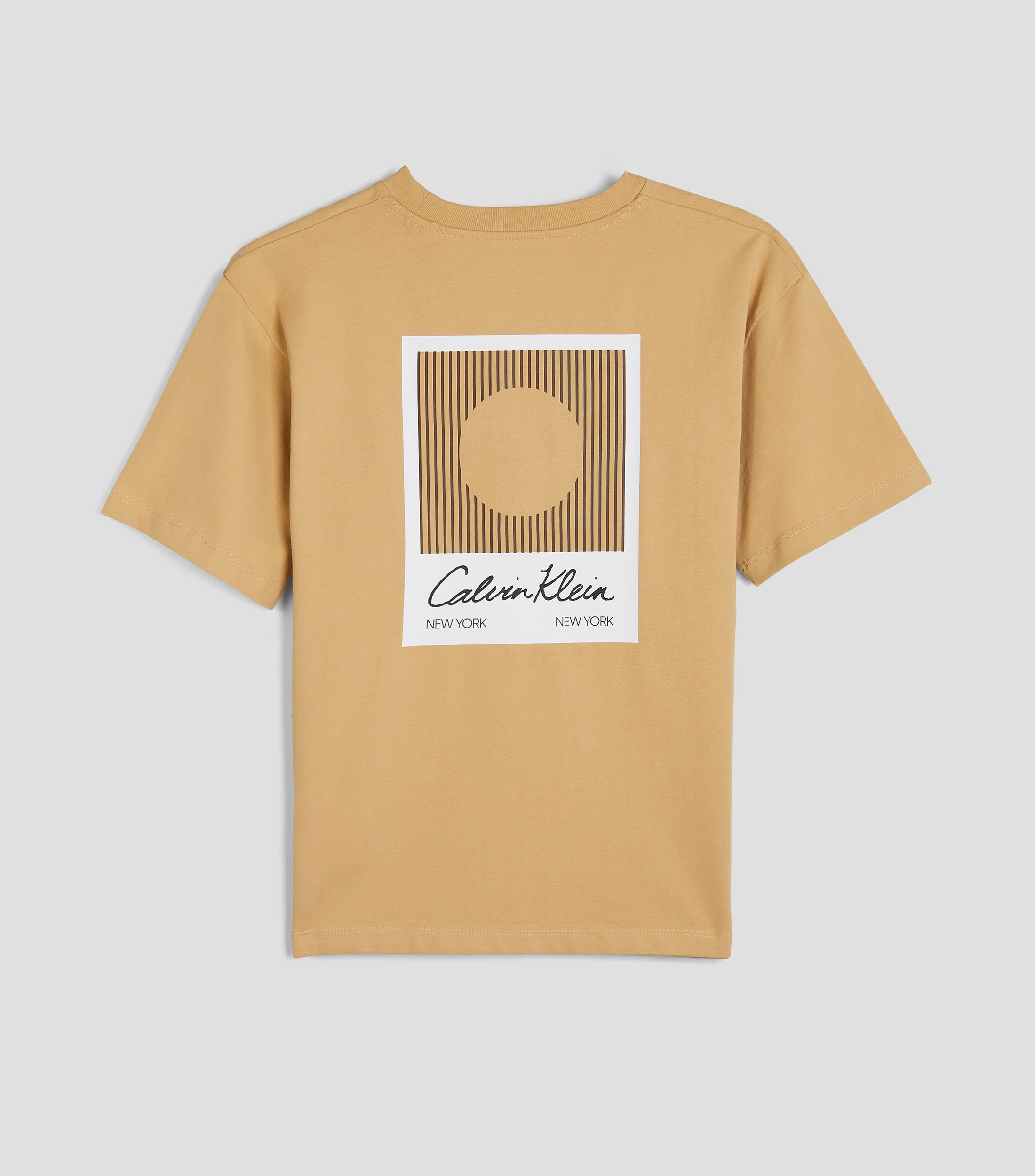 Playera de cuello redondo con manga corta estampada Niño