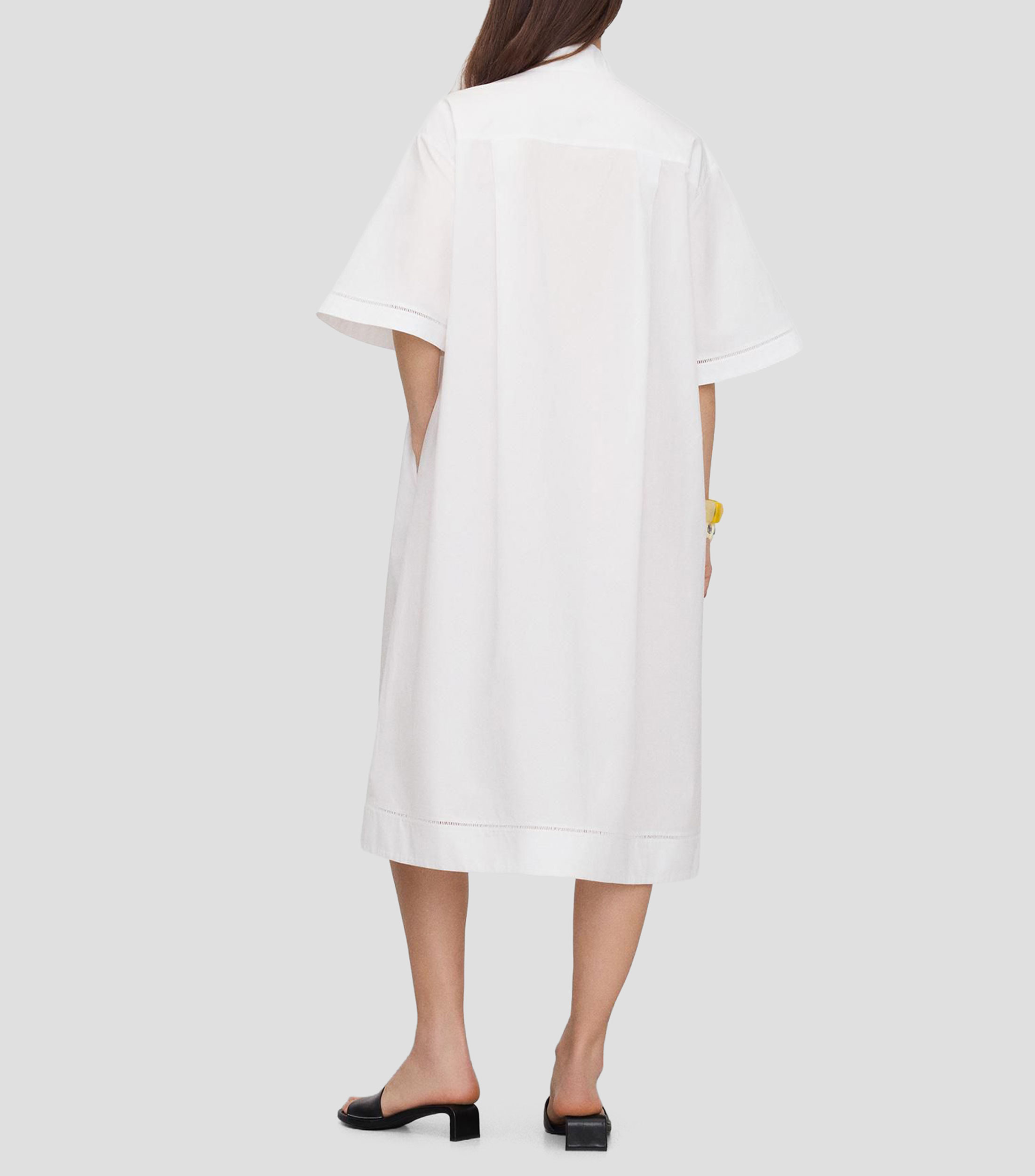 Vestido largo liso Mujer