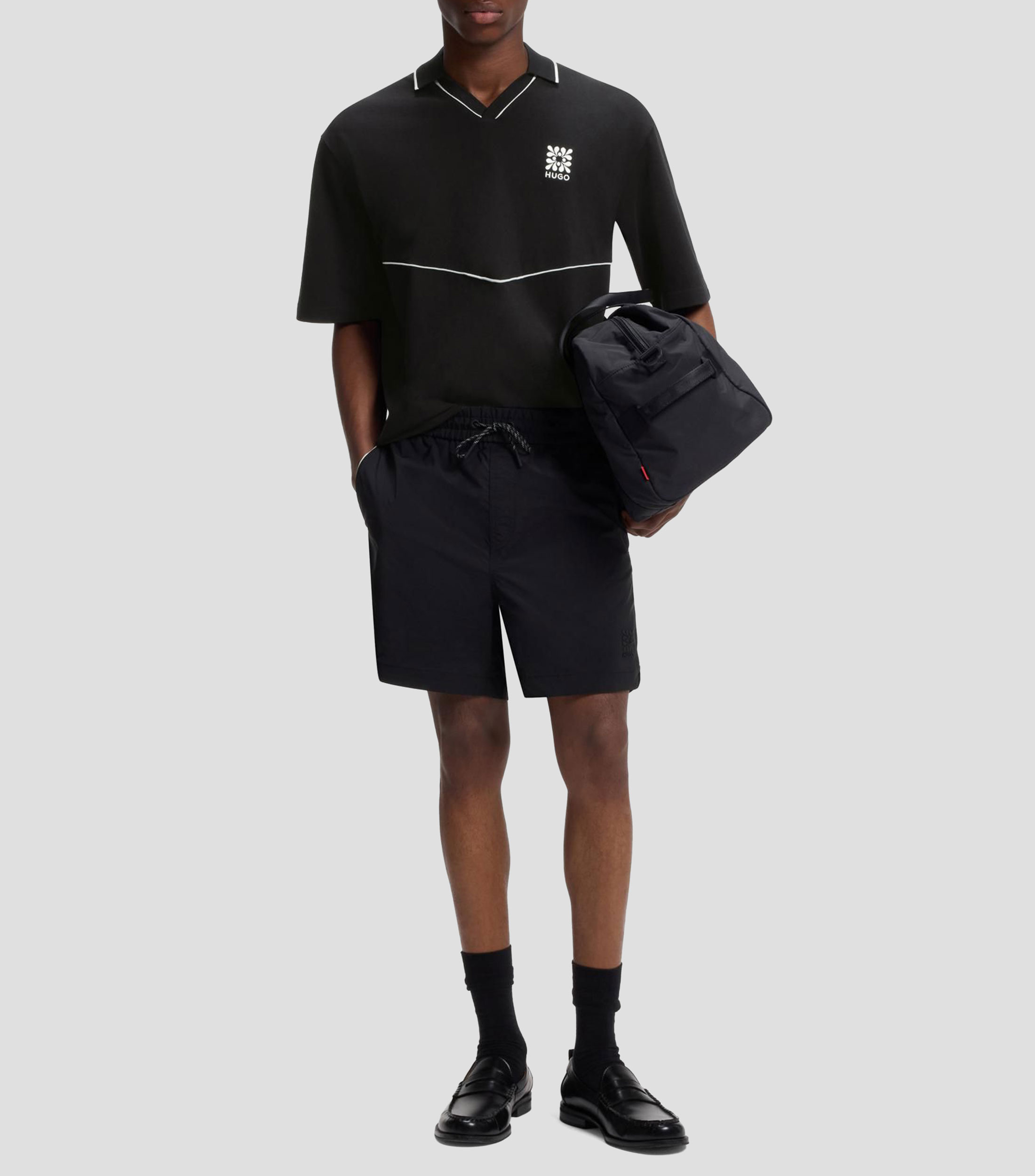 Polo con logo bordado Hombre