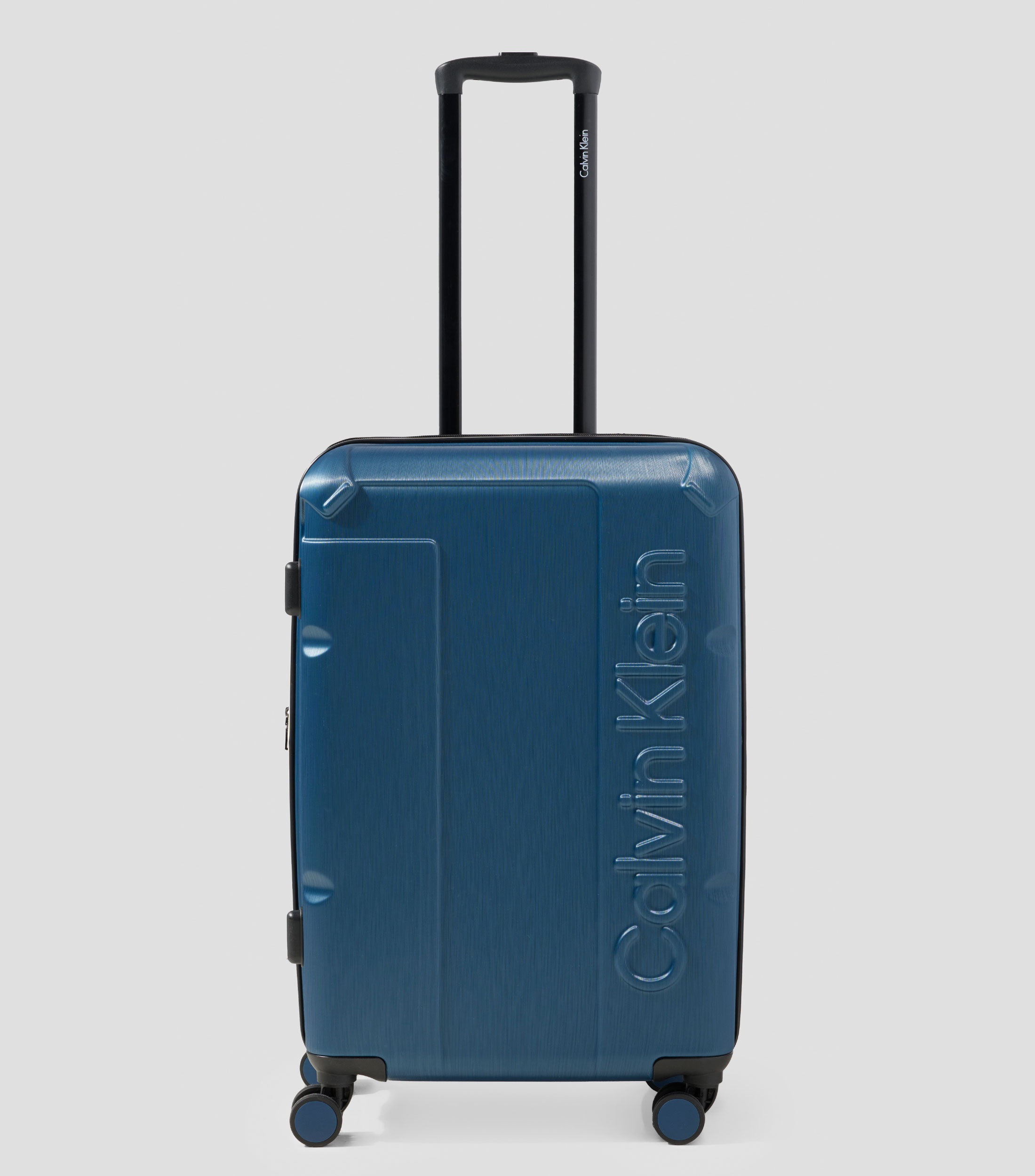 Maleta de viaje rígida azul