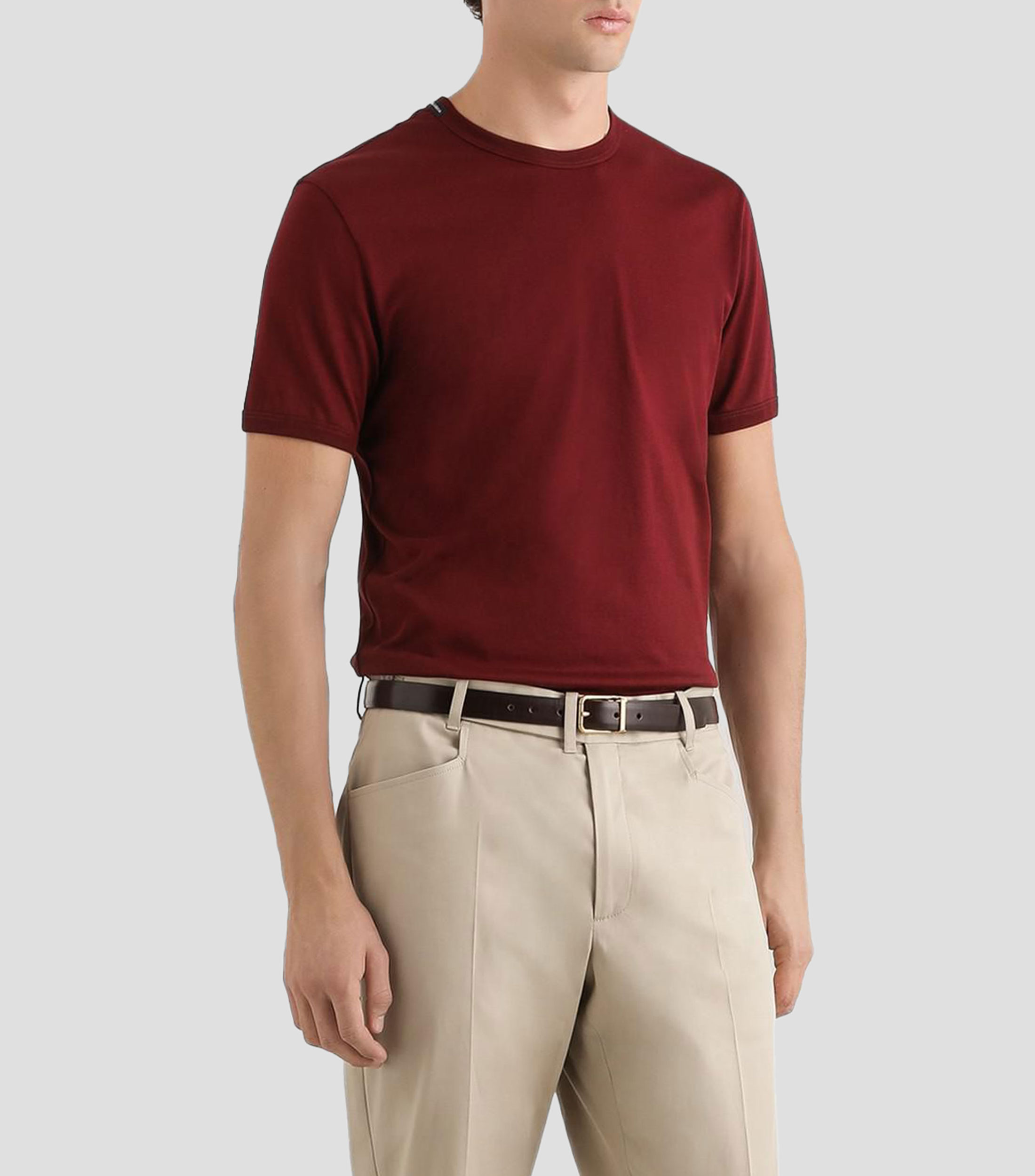 Playera lisa de manga corta Hombre