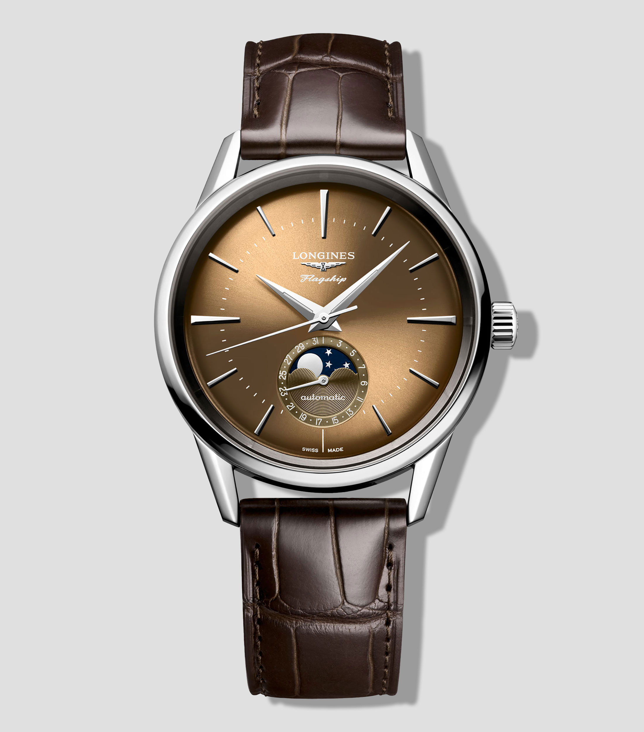 Reloj para hombre Flagship Heritage casual, plateado