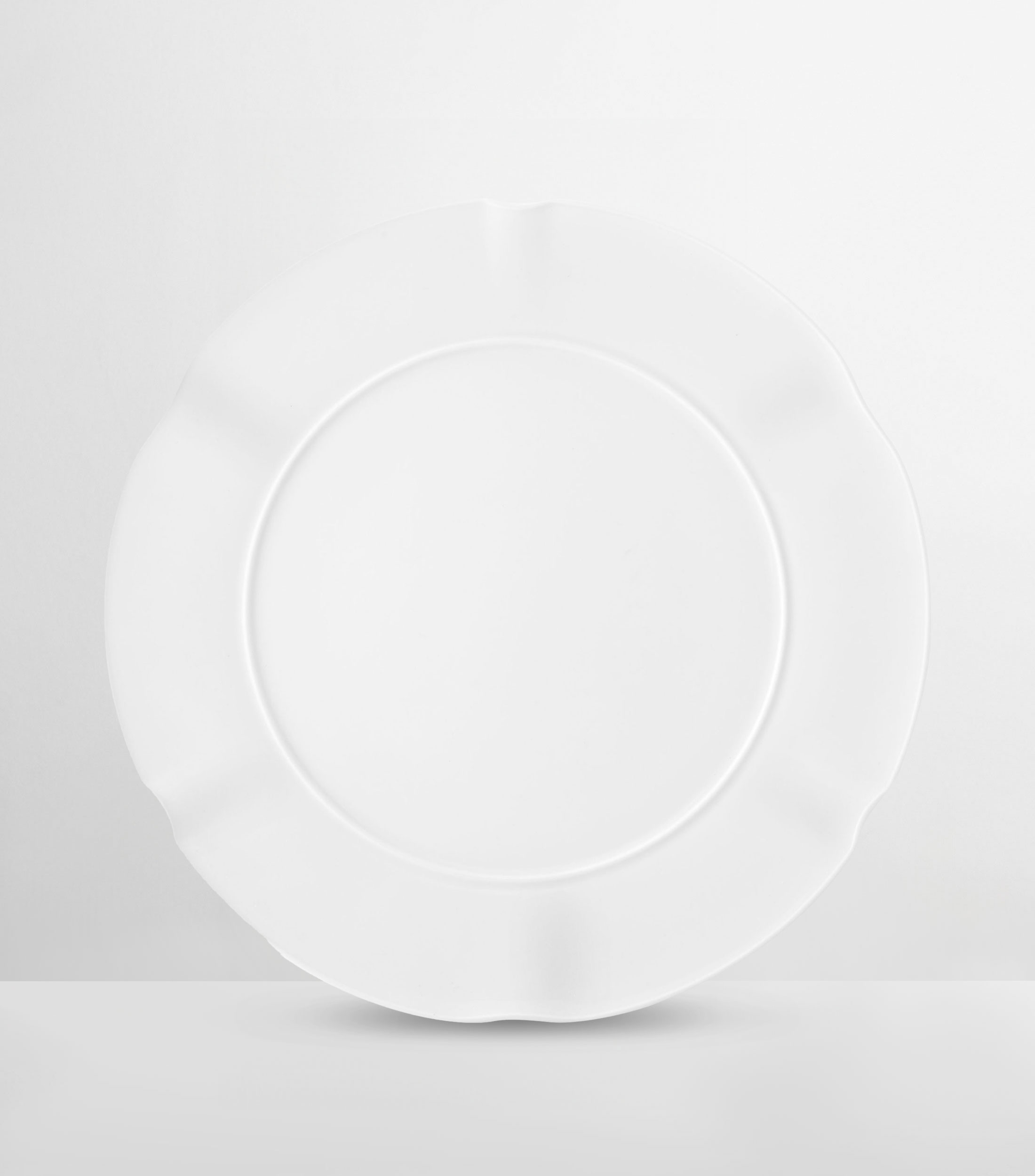 Plato para postre blanco