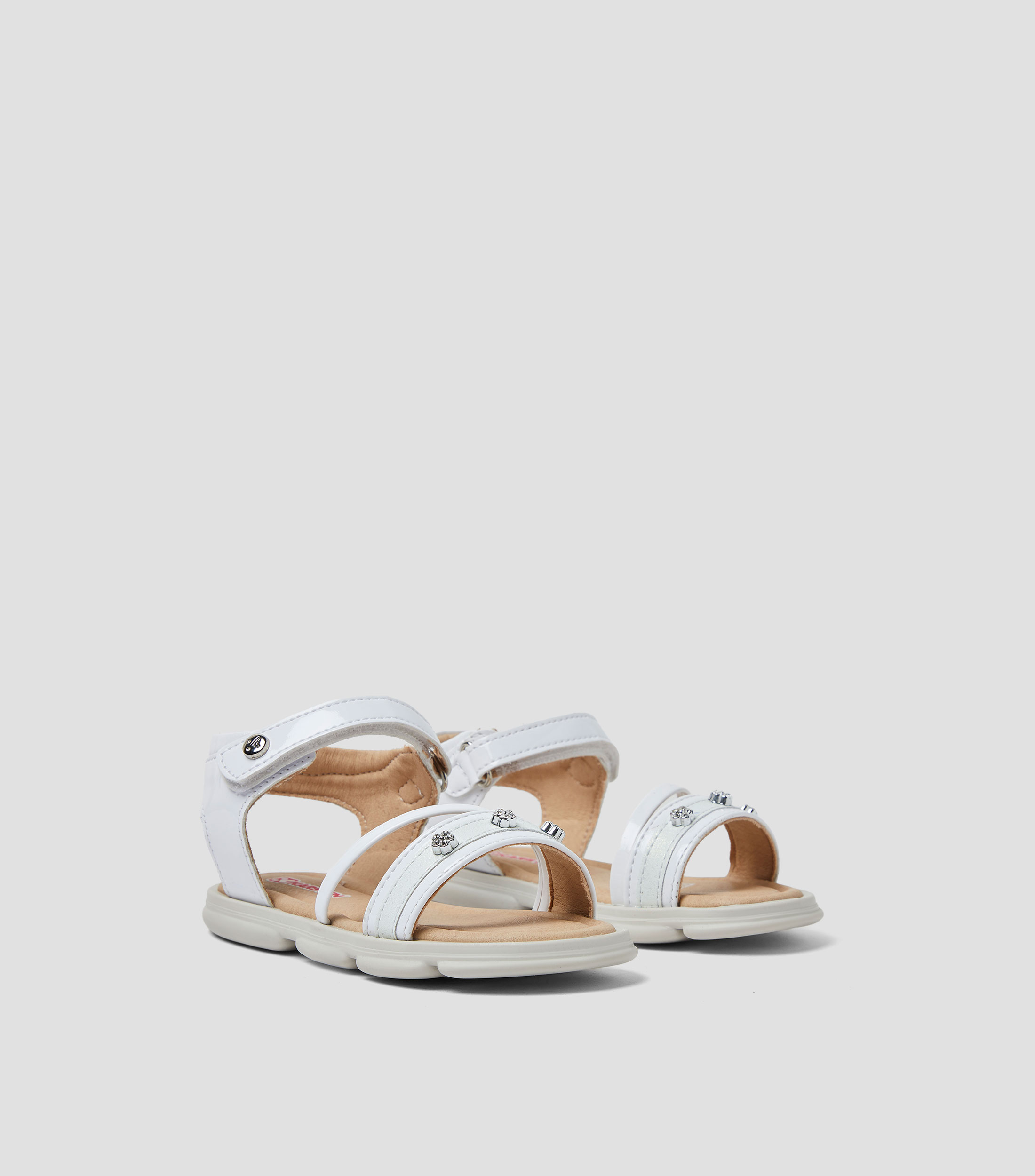 Sandalias planas con cintas Niña