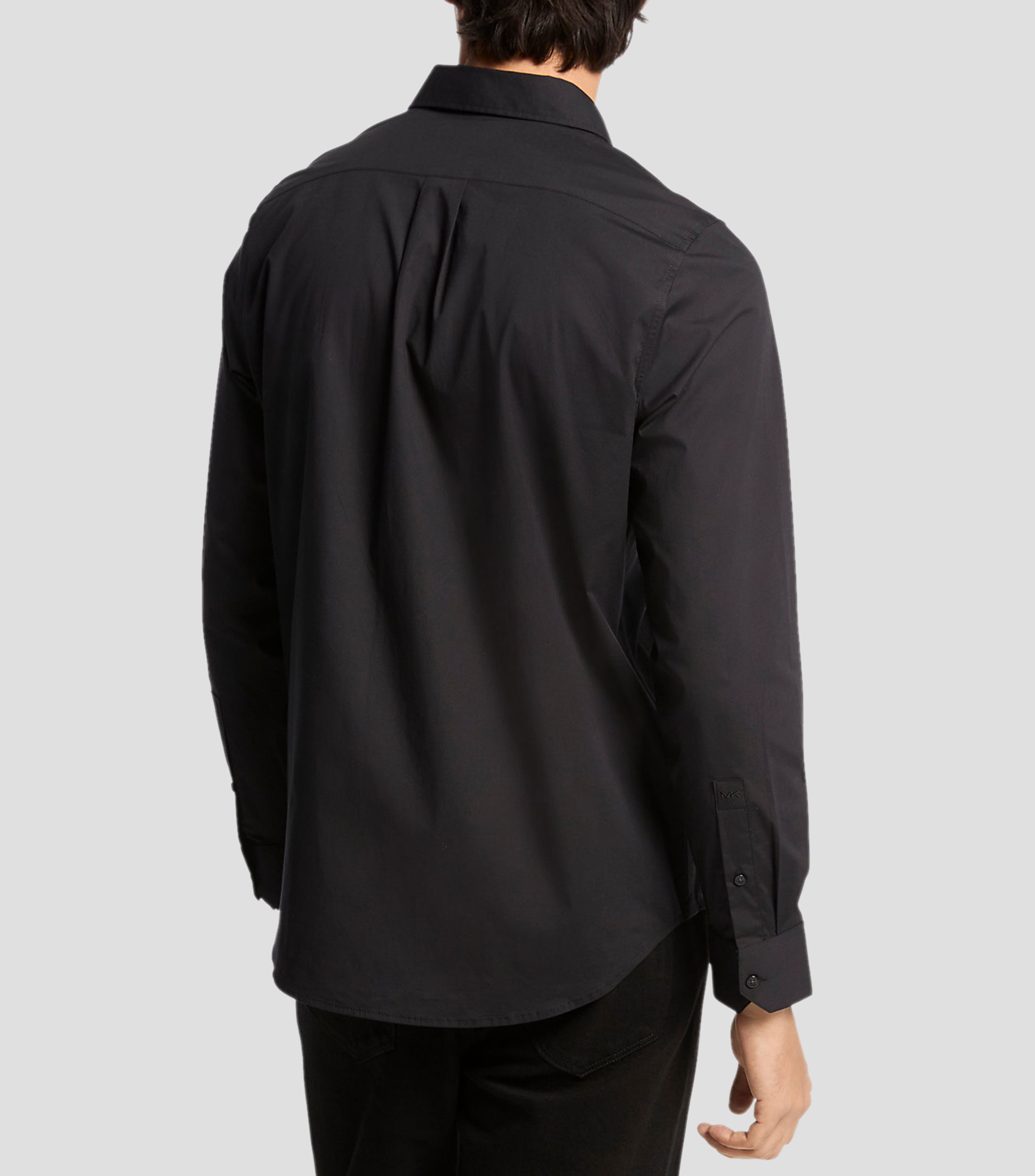 Camisa lisa manga larga Hombre
