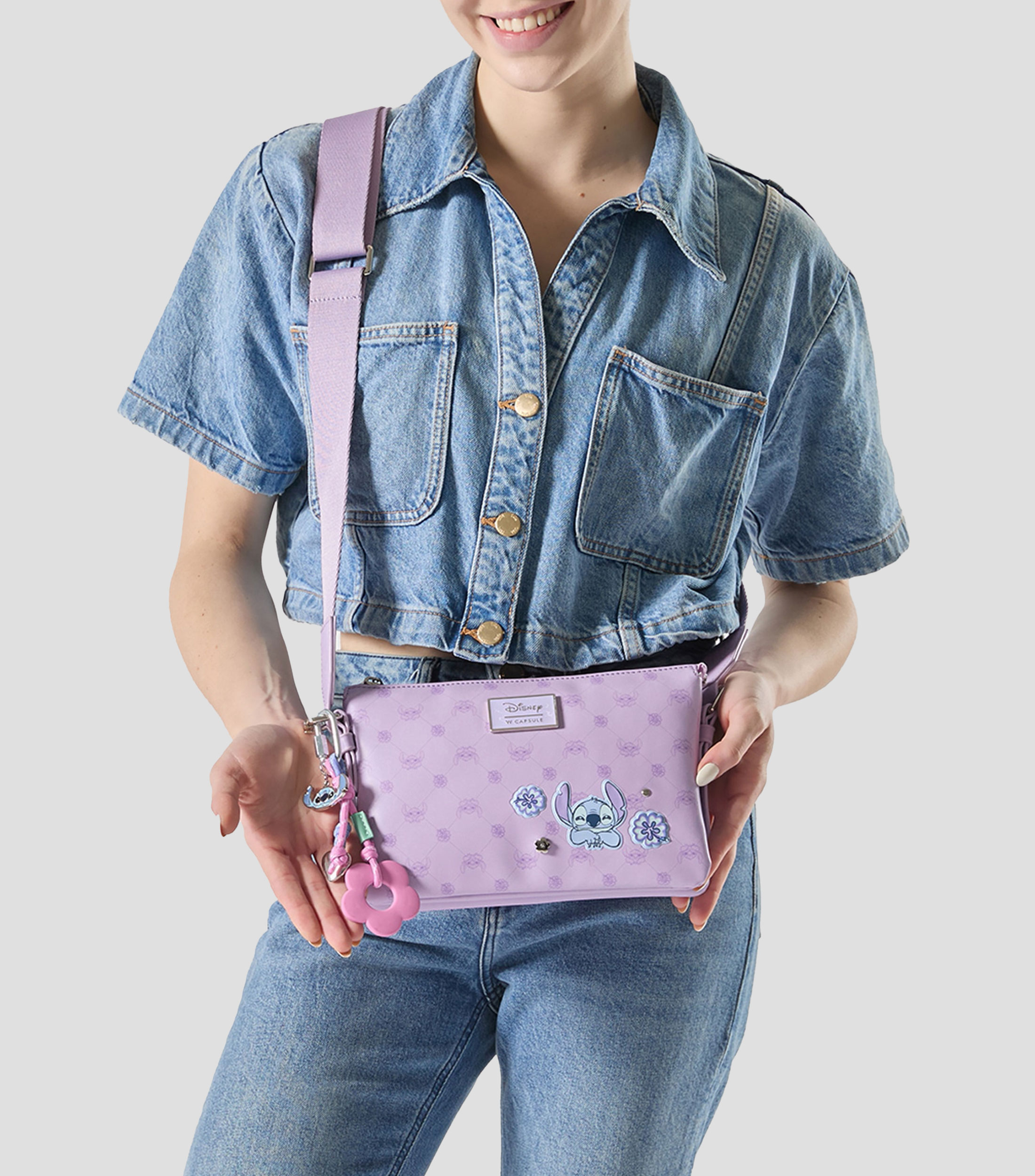 Bolsa crossbody estampada Niña
