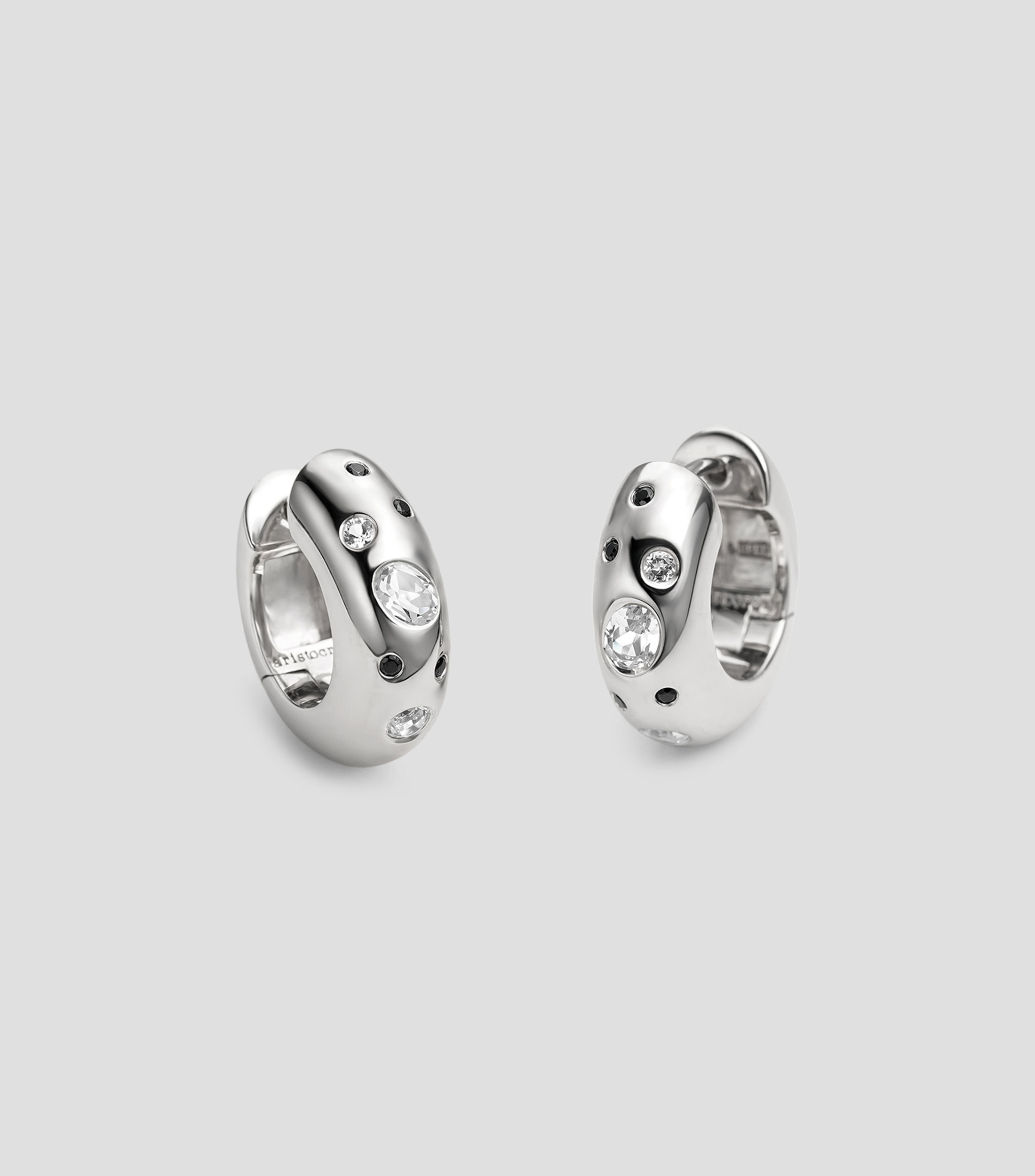 Aretes en plata .925 con topacios y espinelas Elua Bombe Mujer